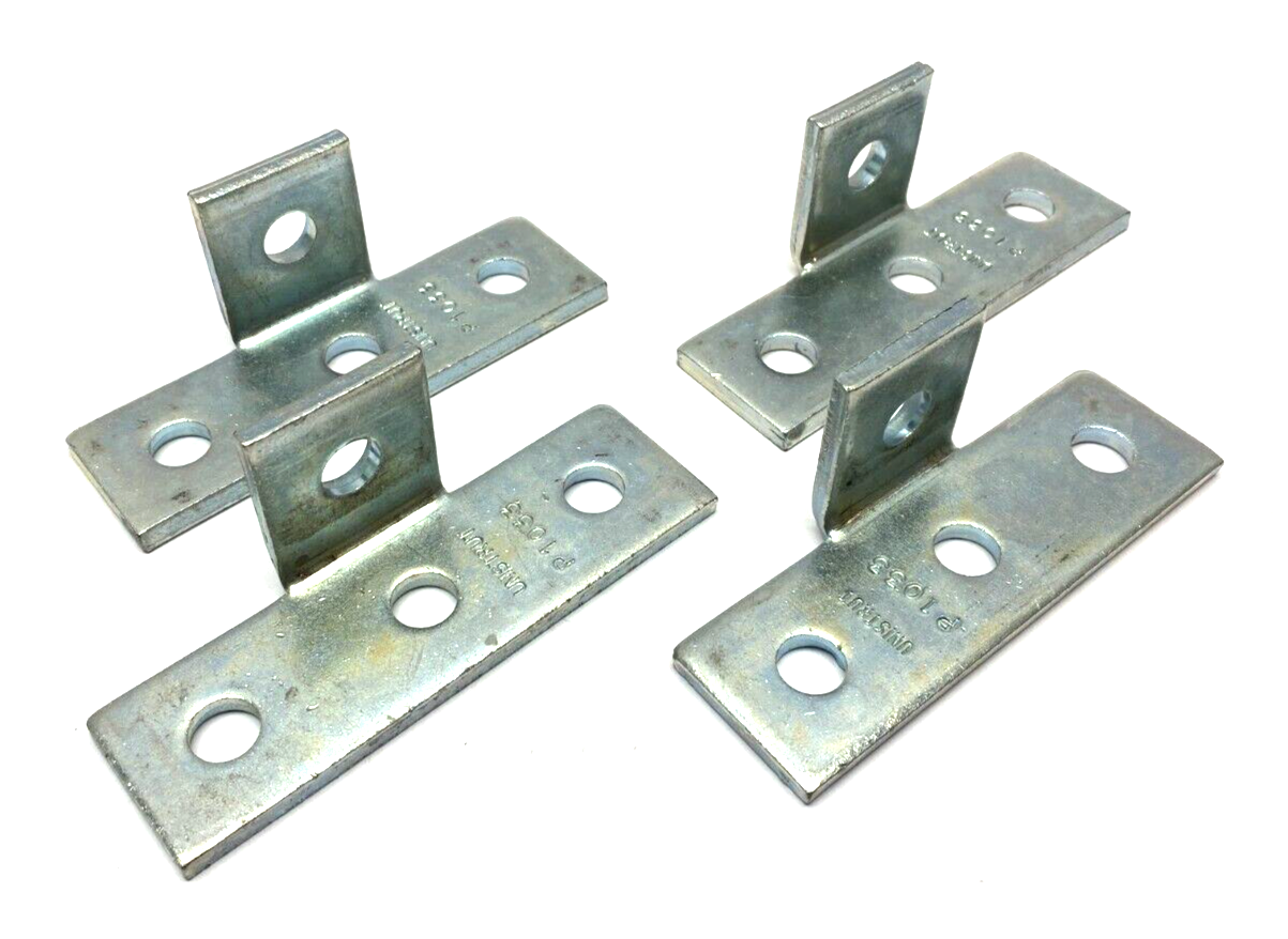 Atkore Unistrut P1033 4-Hole 90° Bent "T" Corner Angle Channel Bracket LOT OF 4 - Maverick Industrial Sales