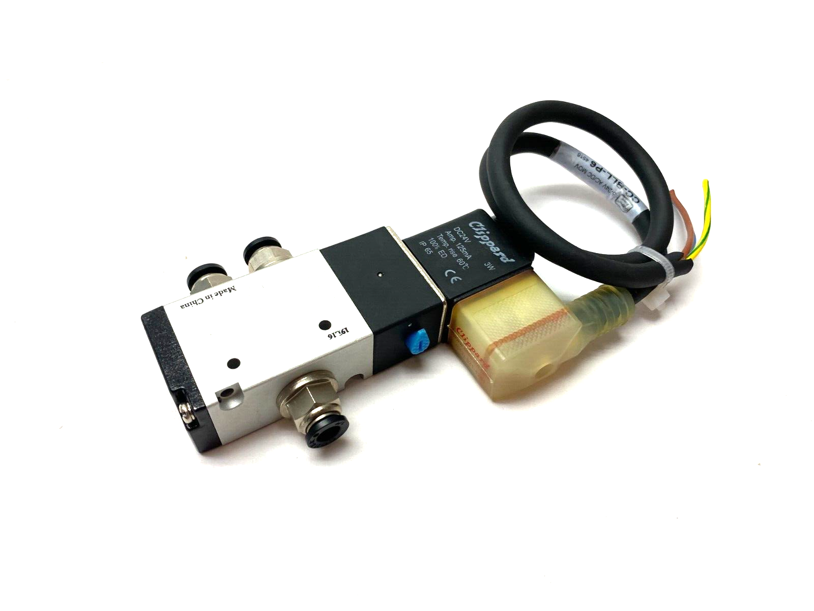 Clippard MME-32QES Maximatic Spring Return Solenoid Valve 3-Way 2-Pos - Maverick Industrial Sales