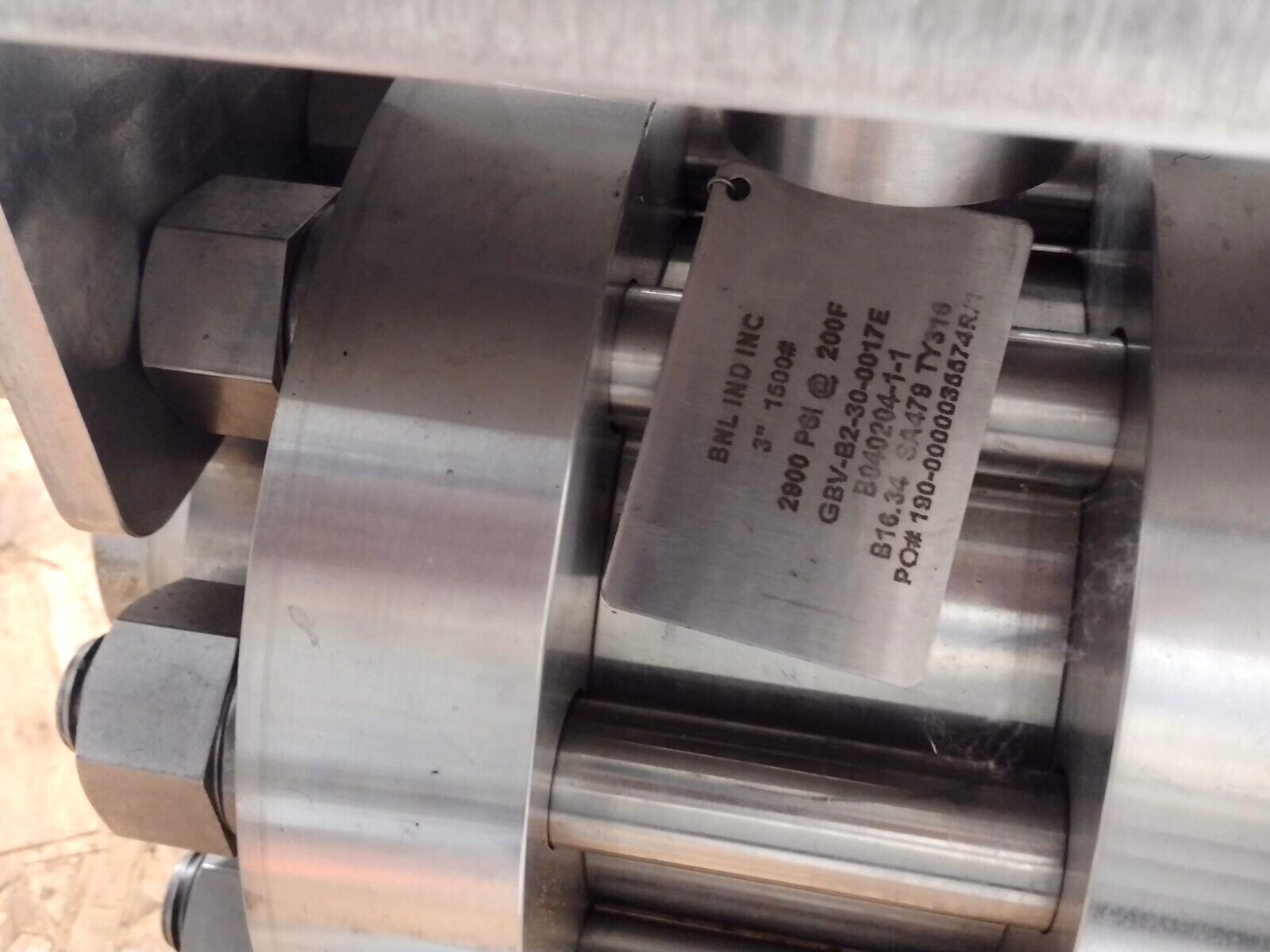 BNL IND GSV-B2-30-0017E B040204-1-1 316SS 3" 1500# Valve Auma GS100.3 VZ2.3 R90 - Maverick Industrial Sales