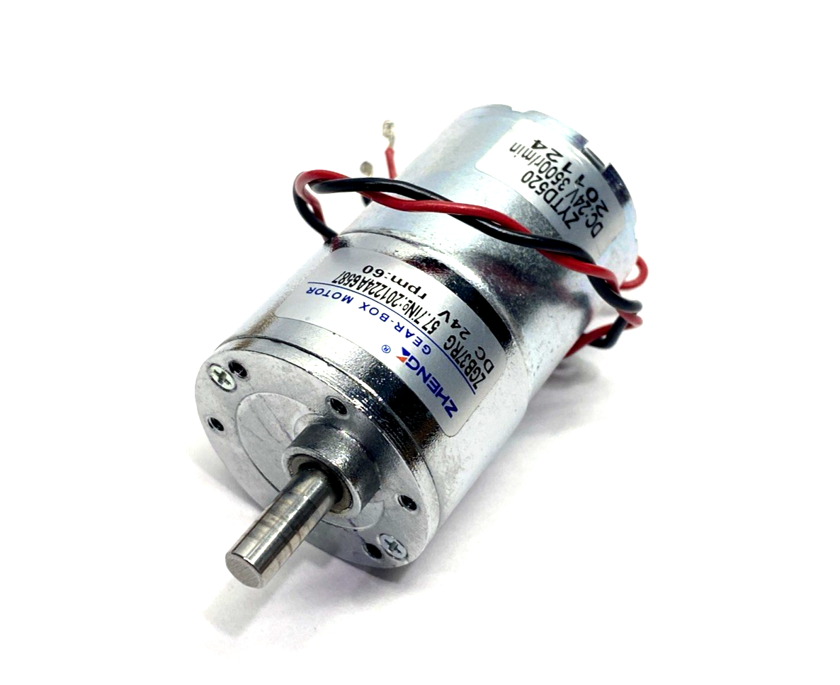 Zheng ZGA37RG 57.7i Gear-Box Motor 60rpm 24VDC ZYTD520 - Maverick Industrial Sales