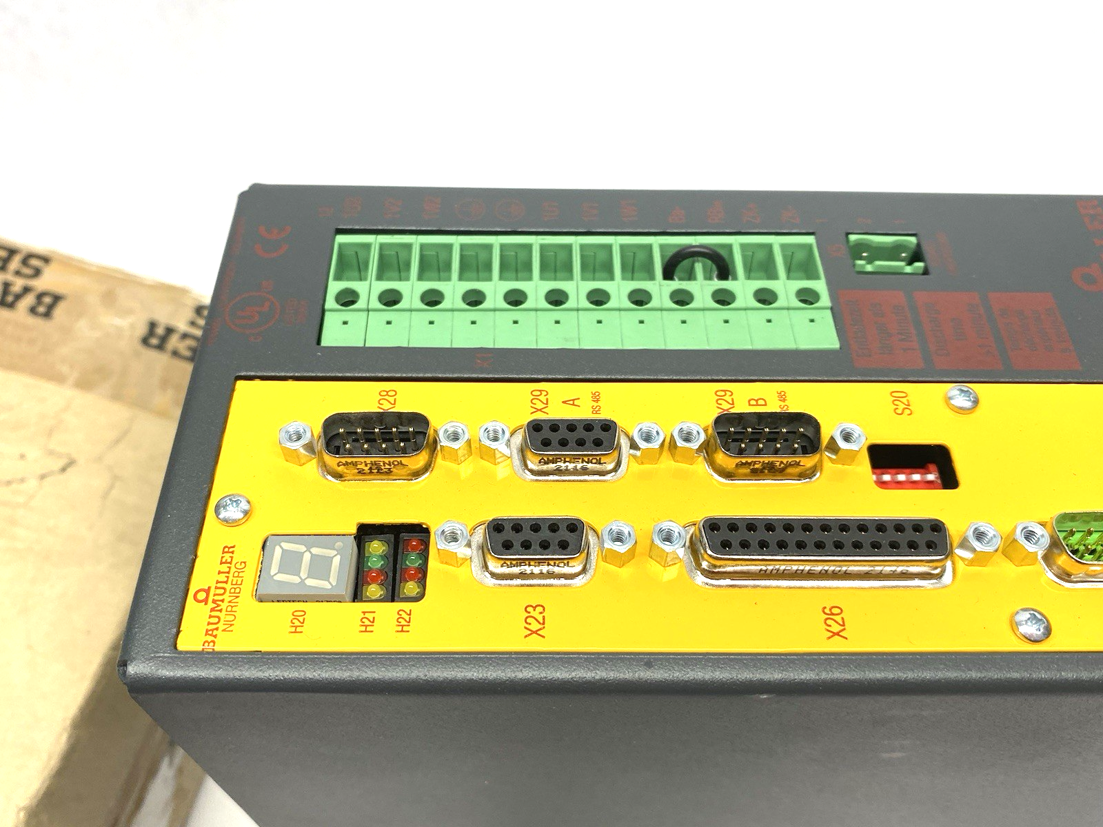 BUM 60-08/16-54-B-001/VC-0A-0001-0012 | Baumüller Servo Drive Power Module 351981 - New – Open box - Maverick Industrial Sales
