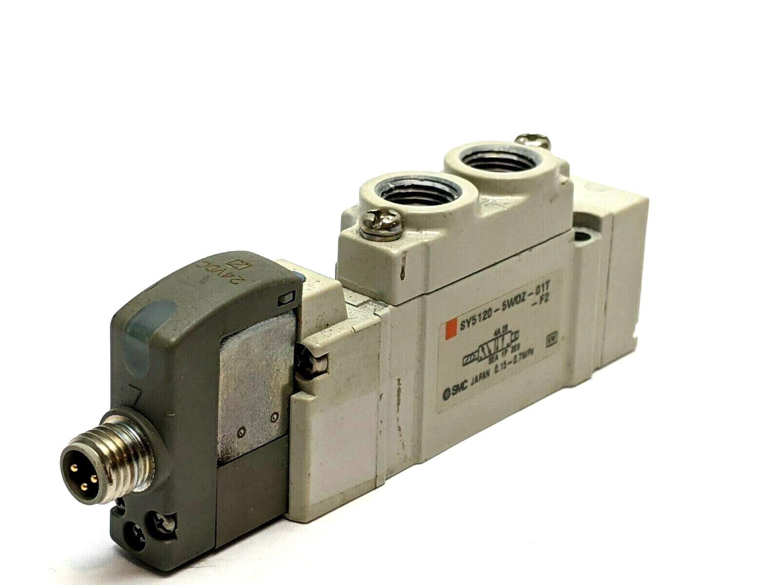 SMC SY5120-5WOZ-01T-F2 Pneumatic Single Solenoid Valve - Maverick Industrial Sales