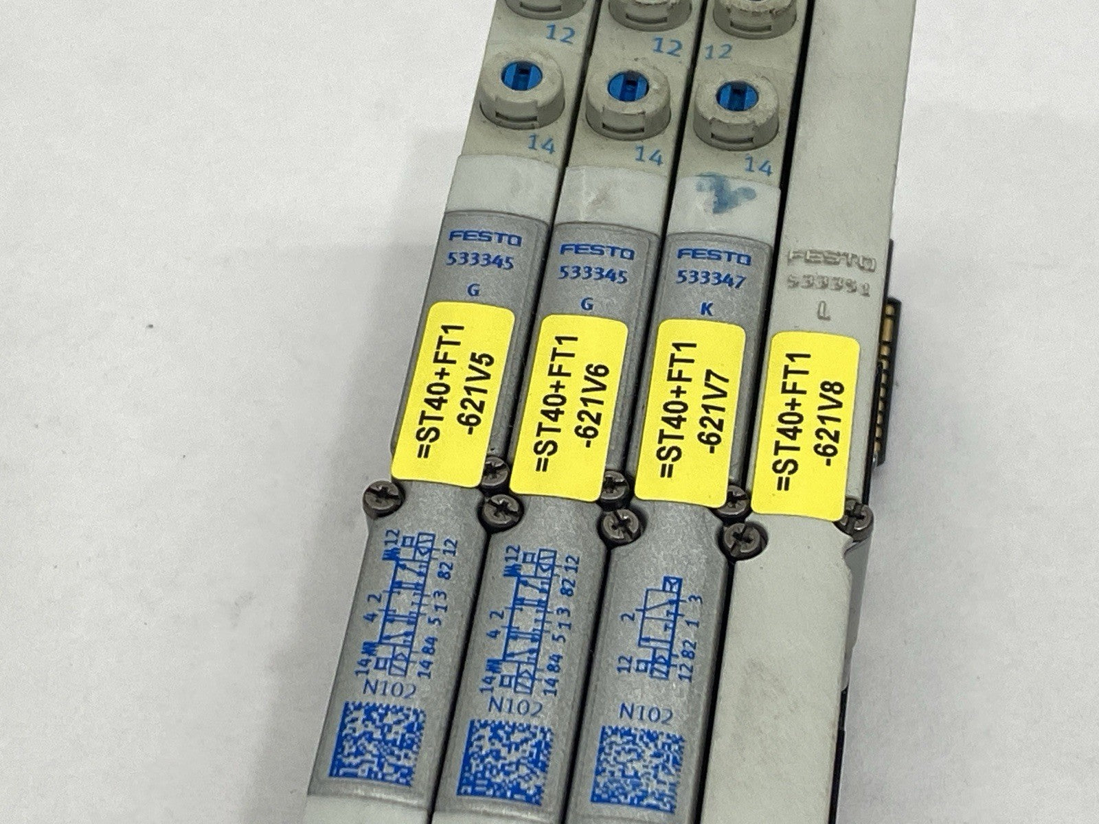 Festo VMPA1-FB-AP-4-1 Sub Base w/ VMPA1-M1H-G-PI Solenoid VMPA1-RP Cover - Maverick Industrial Sales