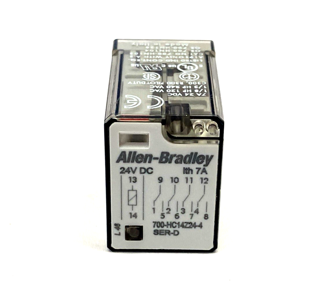 Allen Bradley 700-HC14Z24-4 Ser. D 24VDC GP Ice Cube Relay 7A 24VDC - Maverick Industrial Sales