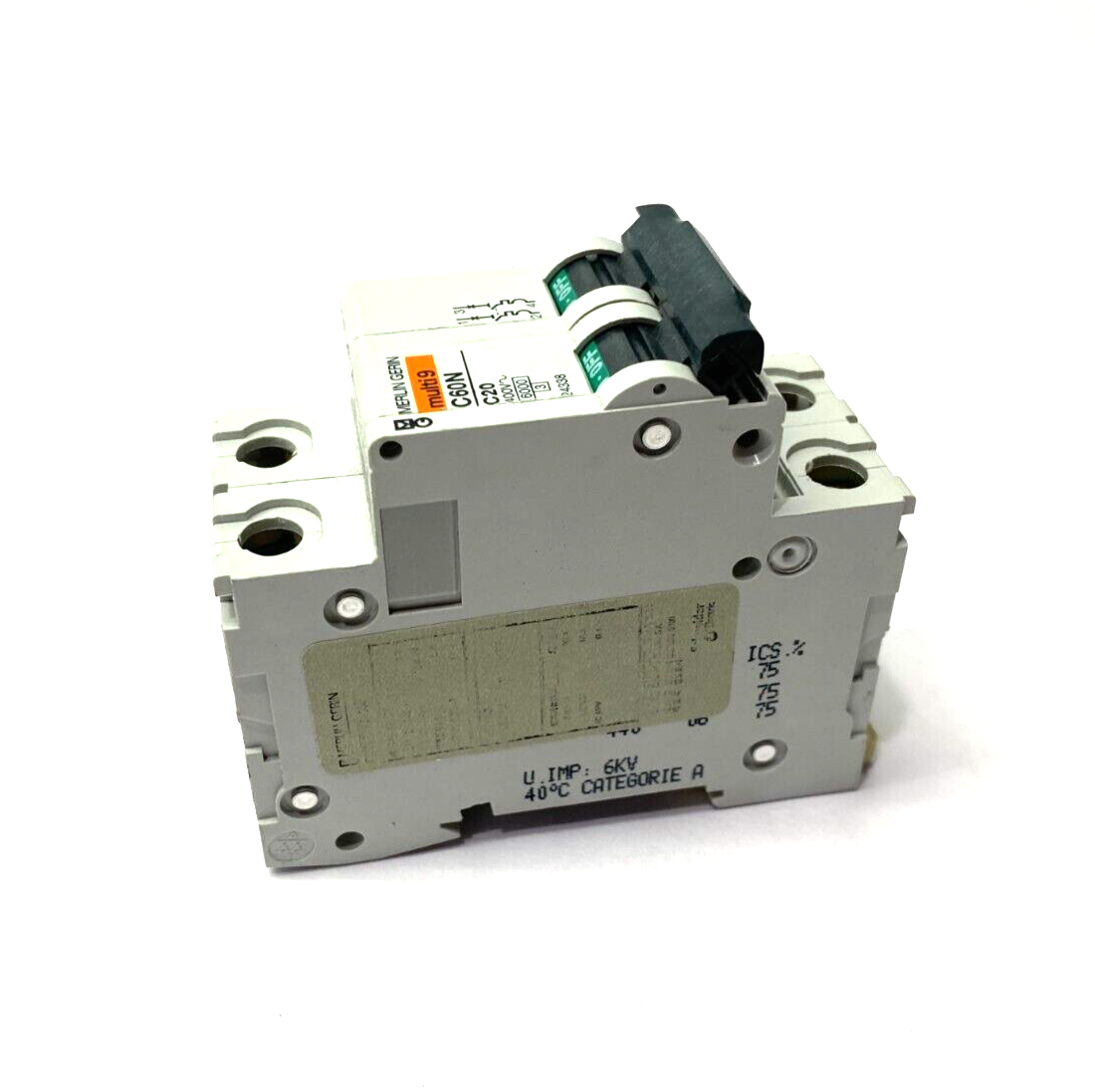 Merlin Gerin C60NC20 multi9 2-Pole Circuit Breaker 400V 24338 - Maverick Industrial Sales