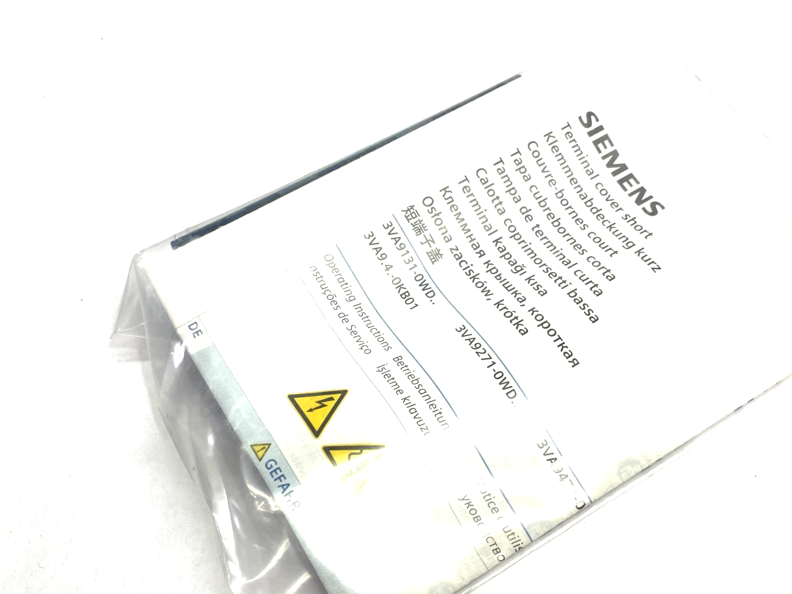 Siemens 3VA9271-0WD30 Circuit Breaker Accessory Terminal Cover 3-Pole - Maverick Industrial Sales