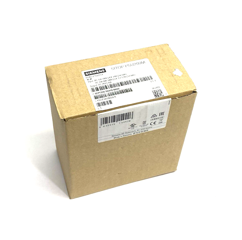 6EP1334-3BA10-8AB0 | Siemens SITOP PSU200M plus Stabilized Power Supply 10A - New – Open box - Maverick Industrial Sales