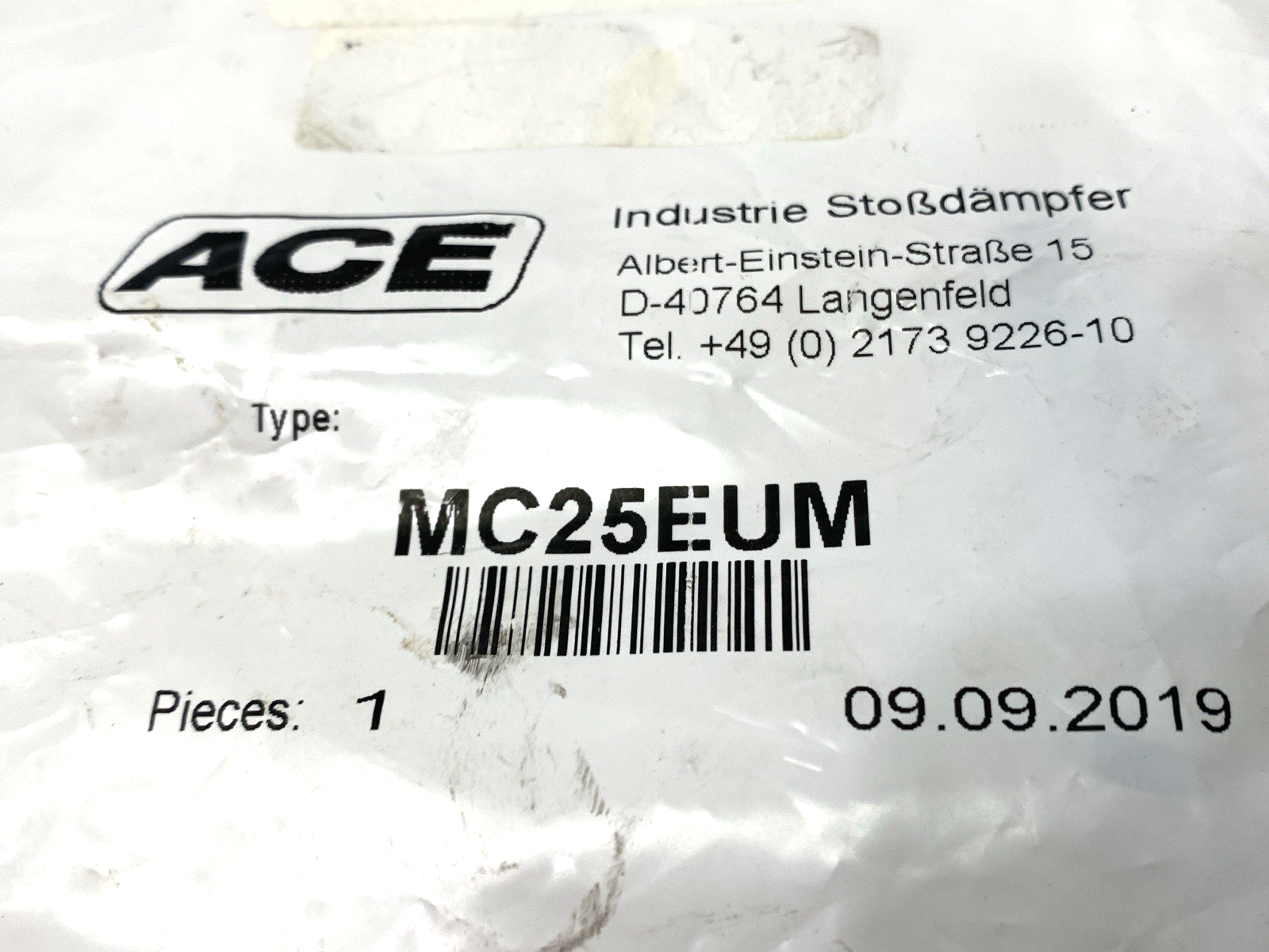Ace MC25EUM Miniature Shock Absorber 6mm - Maverick Industrial Sales