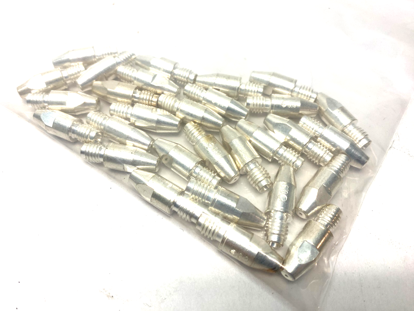 Abicor Binzel 147.0217 Contact Tip M8 Ultra Long Life Silver .035" LOT OF 29 - Maverick Industrial Sales