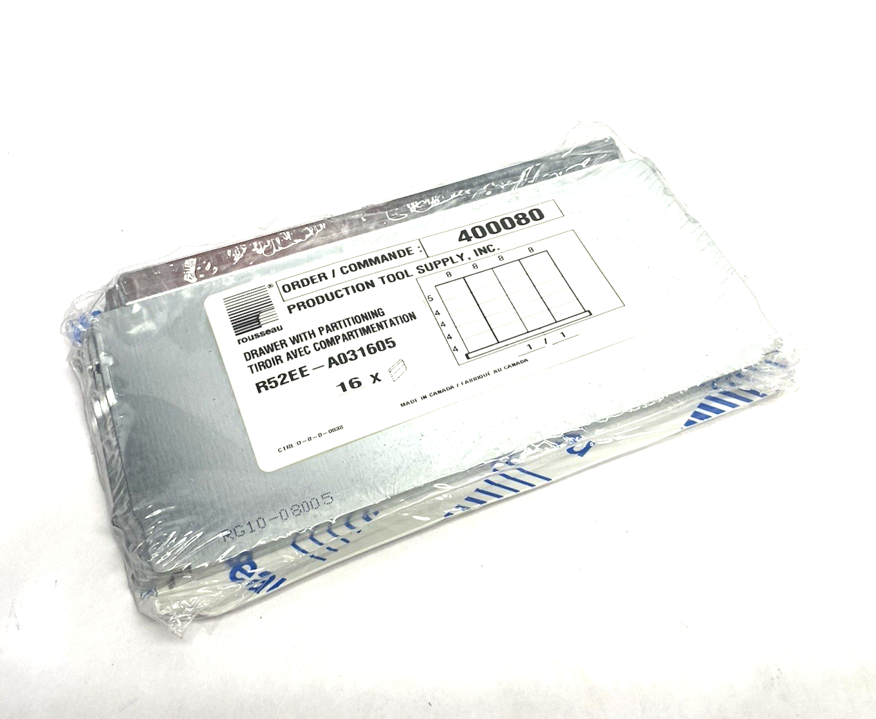 Rousseau R52EE-A031605 Drawer Partitioning PACK OF 16 - Maverick Industrial Sales