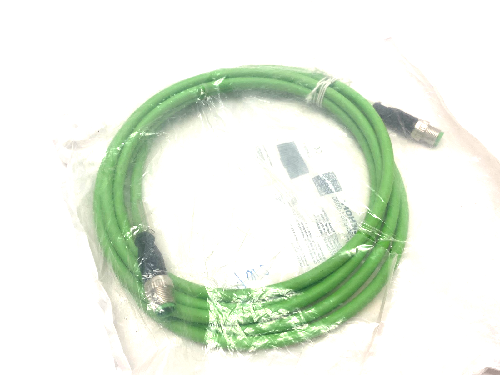 Beckhoff ZK1090-6161-0030 Double Ended EtherCAT Cable M12 4-Pin 3m Length 090973 - Maverick Industrial Sales