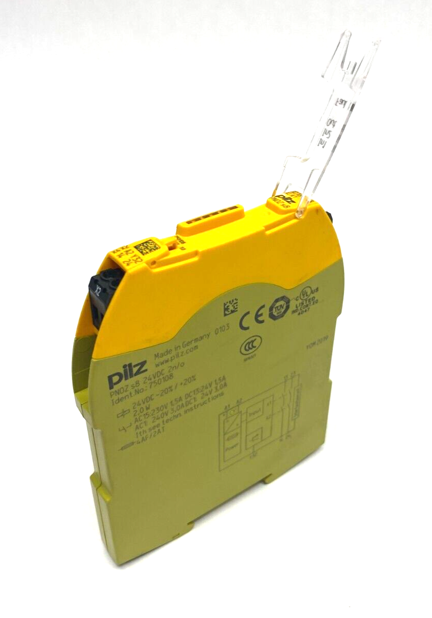 Pilz PNOZ s8 24VDC 2n/o Contact Expansion Module 750108 TWO MISSING TERMINALS - Maverick Industrial Sales