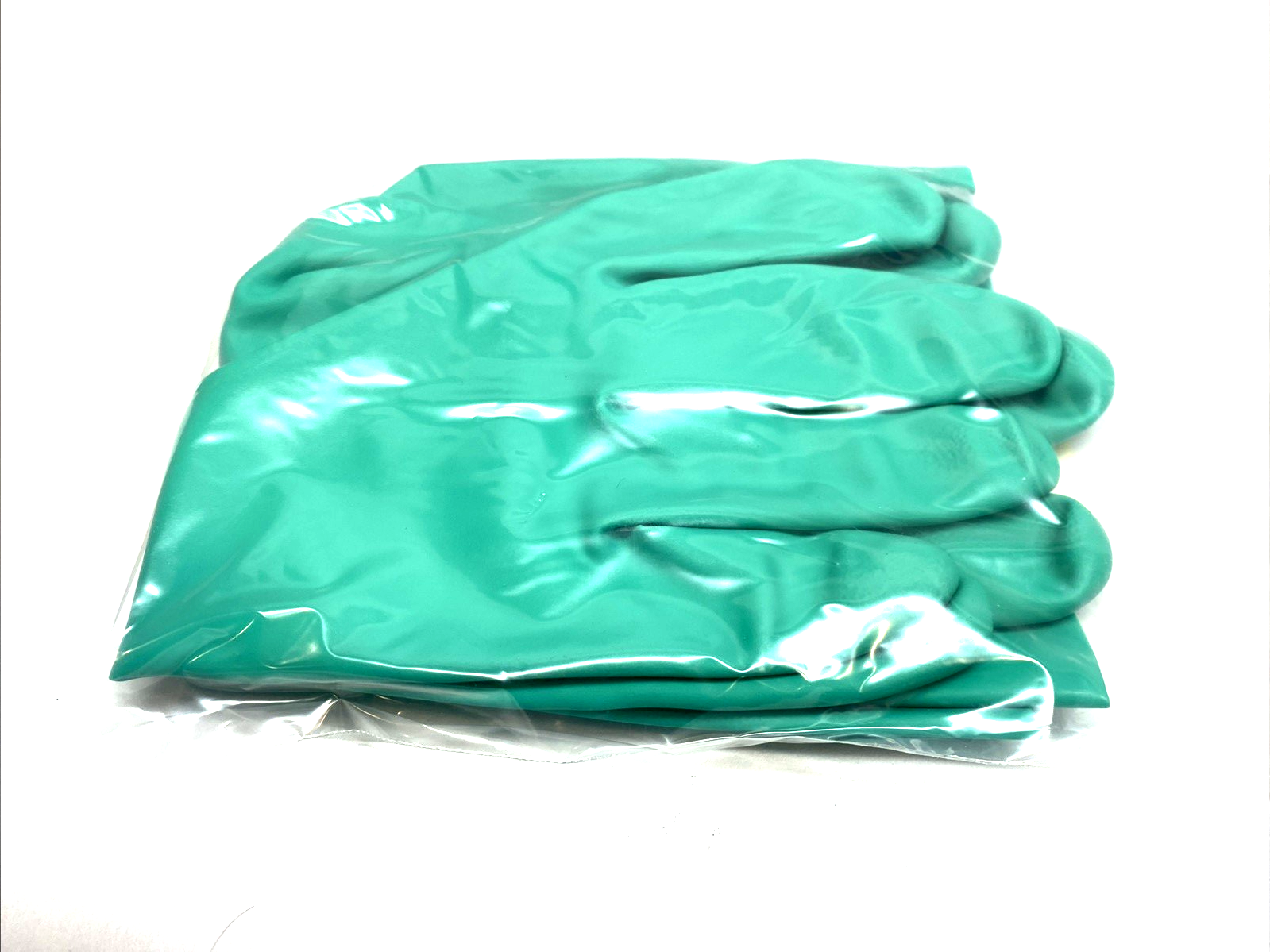 Liberty 2970SL/L Green Nitrile Chemical Gloves 13" Large LOT OF 12 - Maverick Industrial Sales