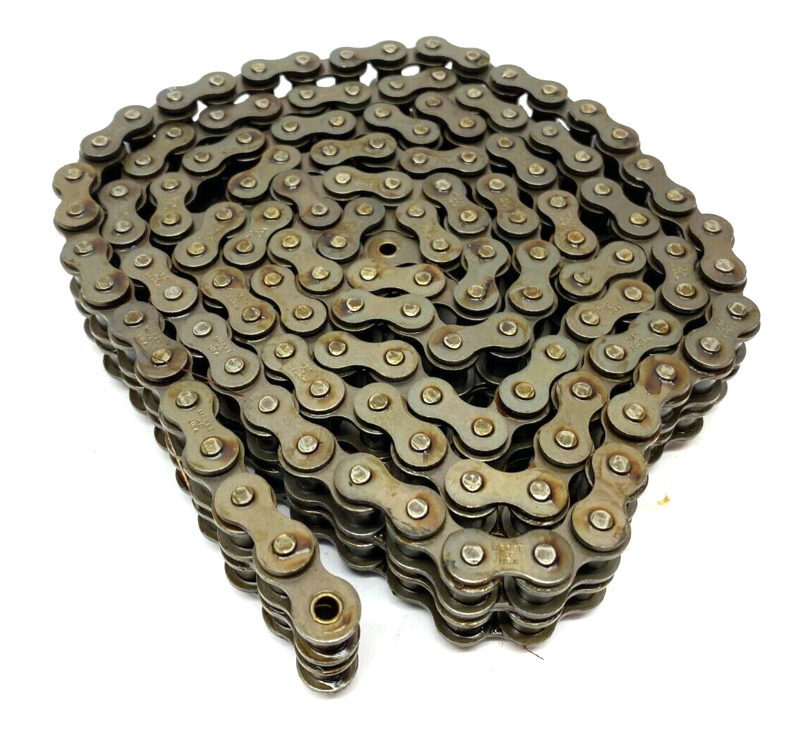 Browning 40-2 Steel Riveted Roller Chain 10ft Length Size 40 0.5" Pitch 2 Strand - Maverick Industrial Sales