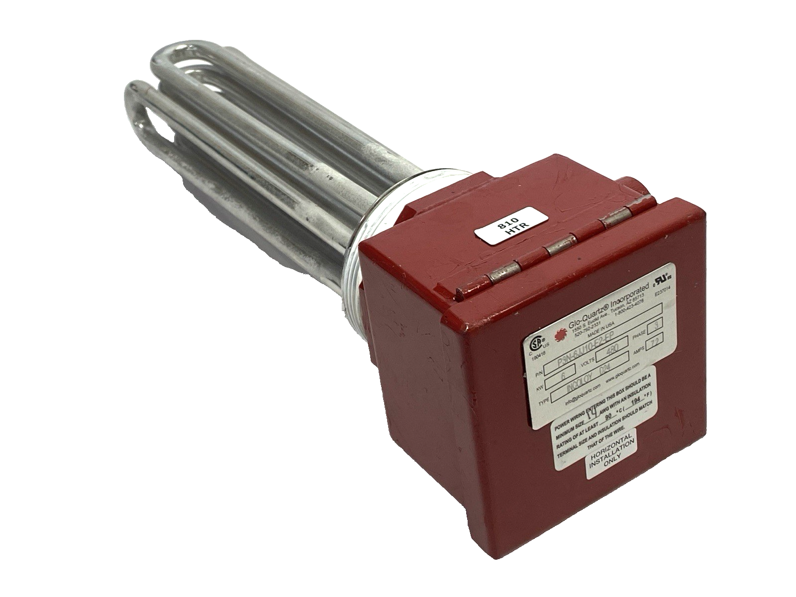 Glo-Quartz P3N-GJJ10-E2-EP Screwplug Electric Immersion Heater - Maverick Industrial Sales