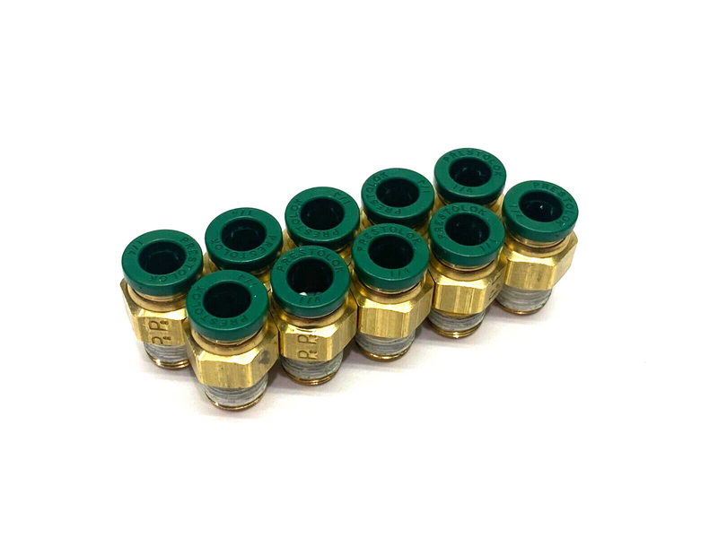 51025K177 Brass Push-to-Connect Fitting Straight 1/8" NPT 1/4" OD Tube LOT OF 10 - Maverick Industrial Sales