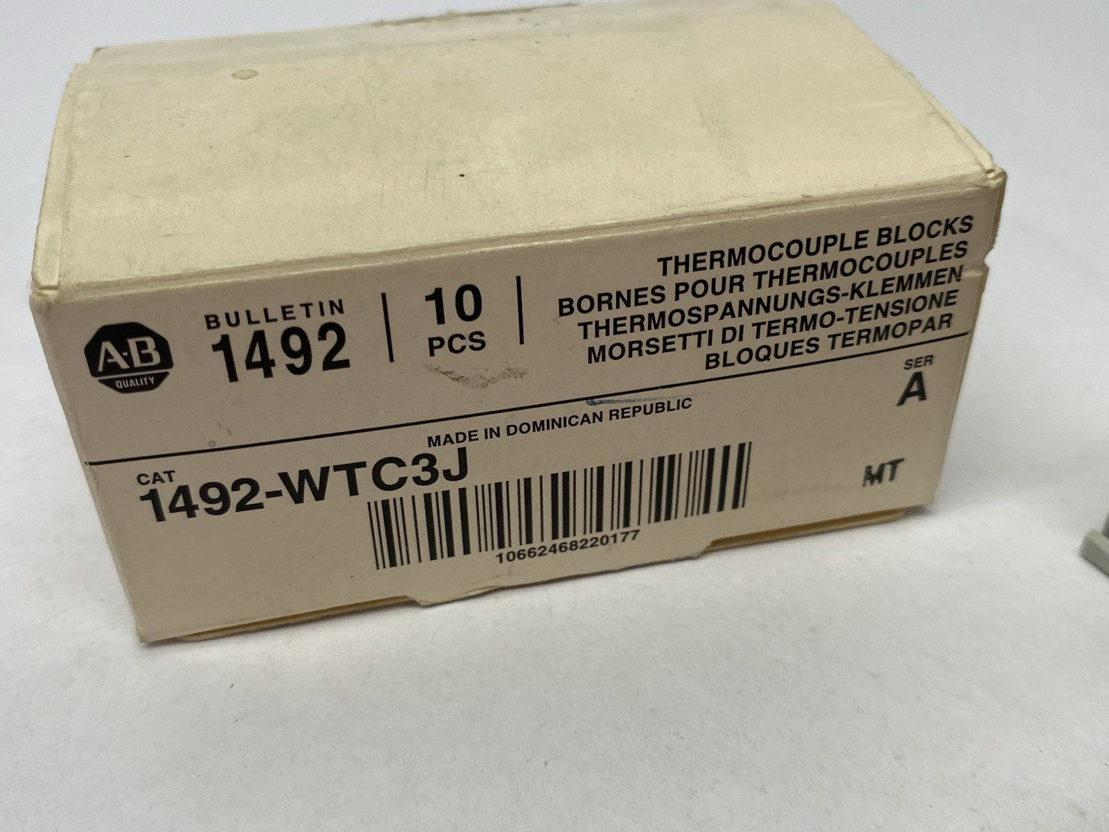 1492-WTC3J | Allen Bradley Ser. A Thermocouple Blocks PKG OF 10 - New – Open box - Maverick Industrial Sales