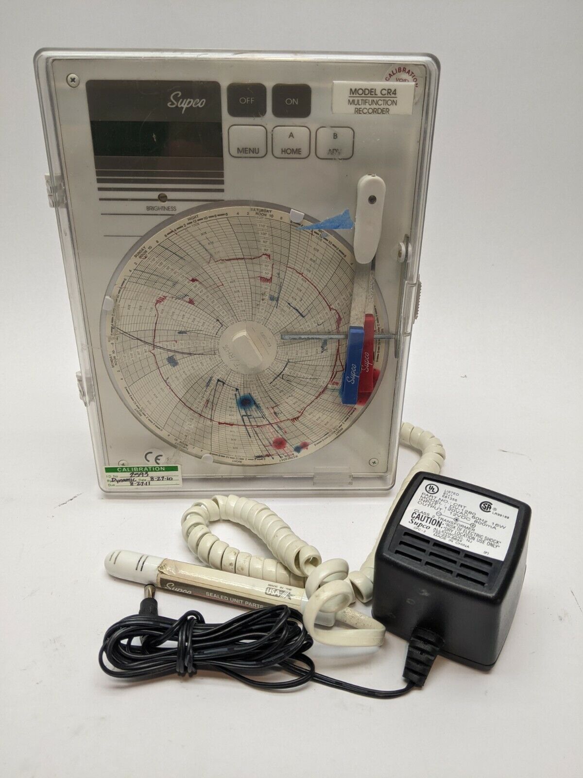 Supco CR4 Multifunction Chart Recorder 6" Temp & Humidity - Maverick Industrial Sales