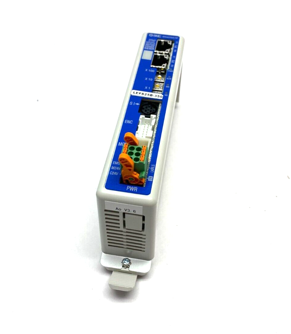 SMC JXC918-BCLEFS25B-350 EtherNet/IP Electric Actuator Power Controller 24VDC - Maverick Industrial Sales