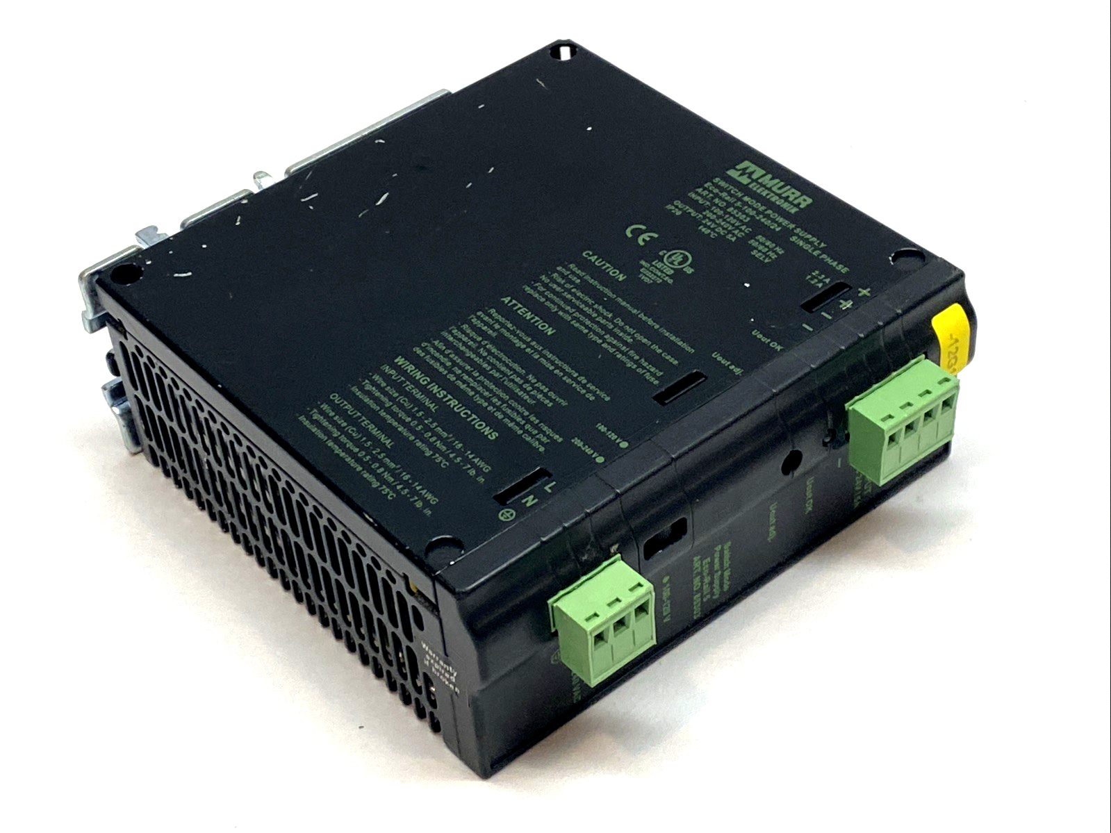 85303 | Murr Elektronik Eco-Rail Power Supply 24VDC 5A - For parts or not working - Maverick Industrial Sales