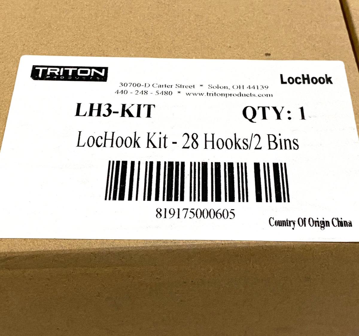Triton LBC-18H LocBoard Tool Cart, 56 Hooks, 4 Bins, 36-3/4" x 39-1/4" x 21-1/4" - Maverick Industrial Sales