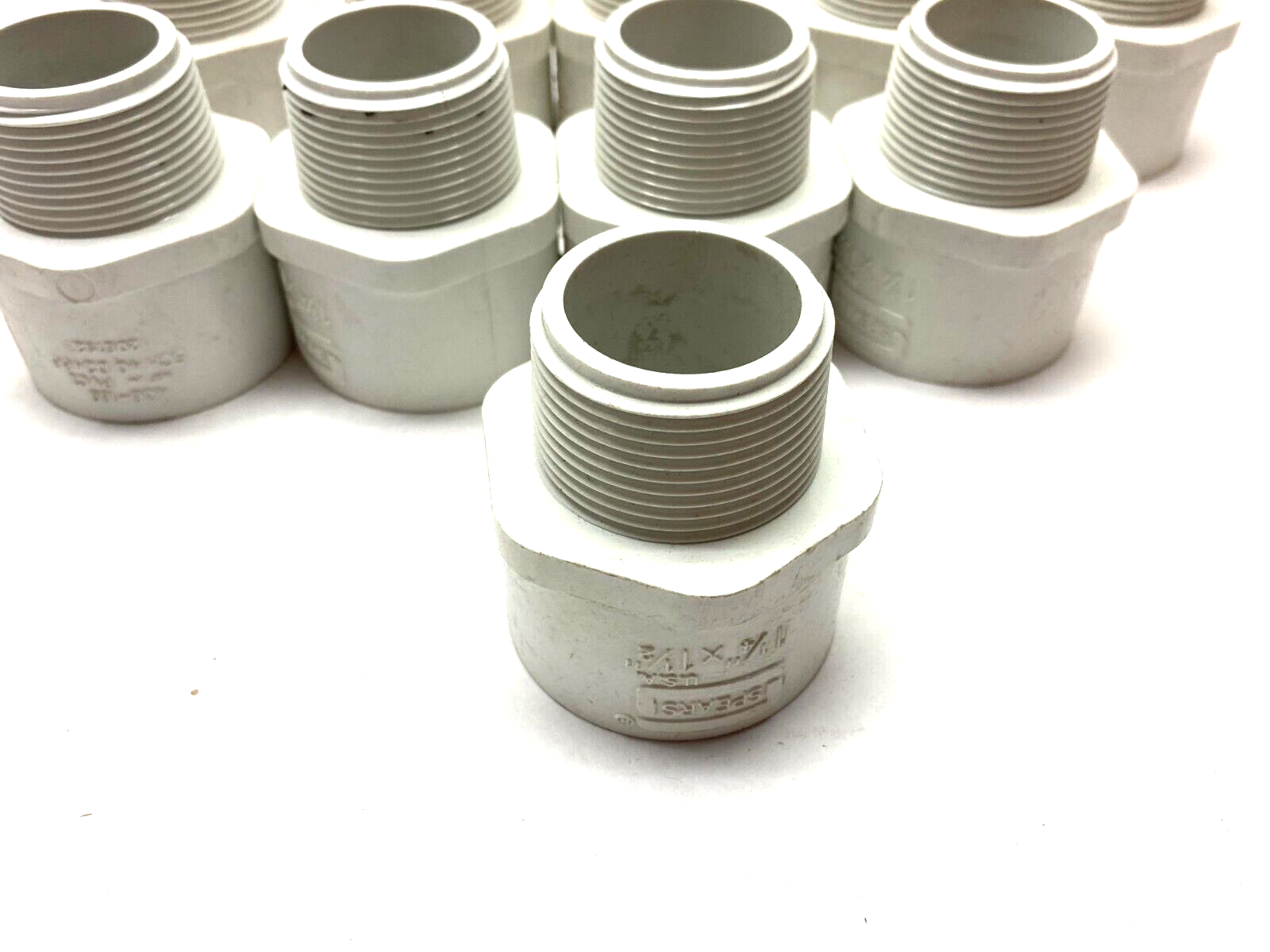 Spears 436-169 Reducing Male Adapter 1-1/4" x 1-1/2" Sch40 PVC LOT OF 20 - Maverick Industrial Sales