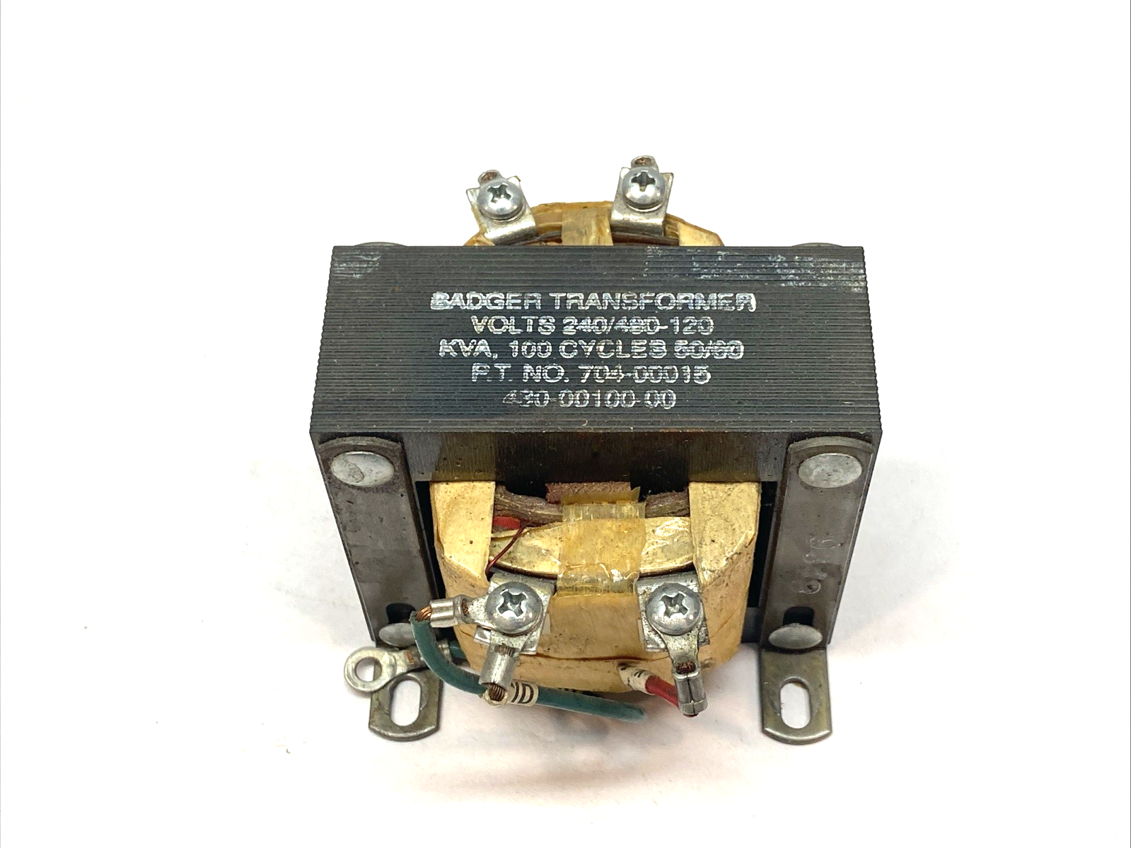 Badger 704-00015 Single Phase Control Transformer 0.100kVA 240/480V to 120V - Maverick Industrial Sales