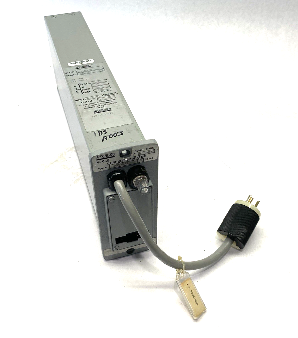Foxboro M/66B Current Repeater 66BC-OH Style D NTR-240A I/I - Maverick Industrial Sales