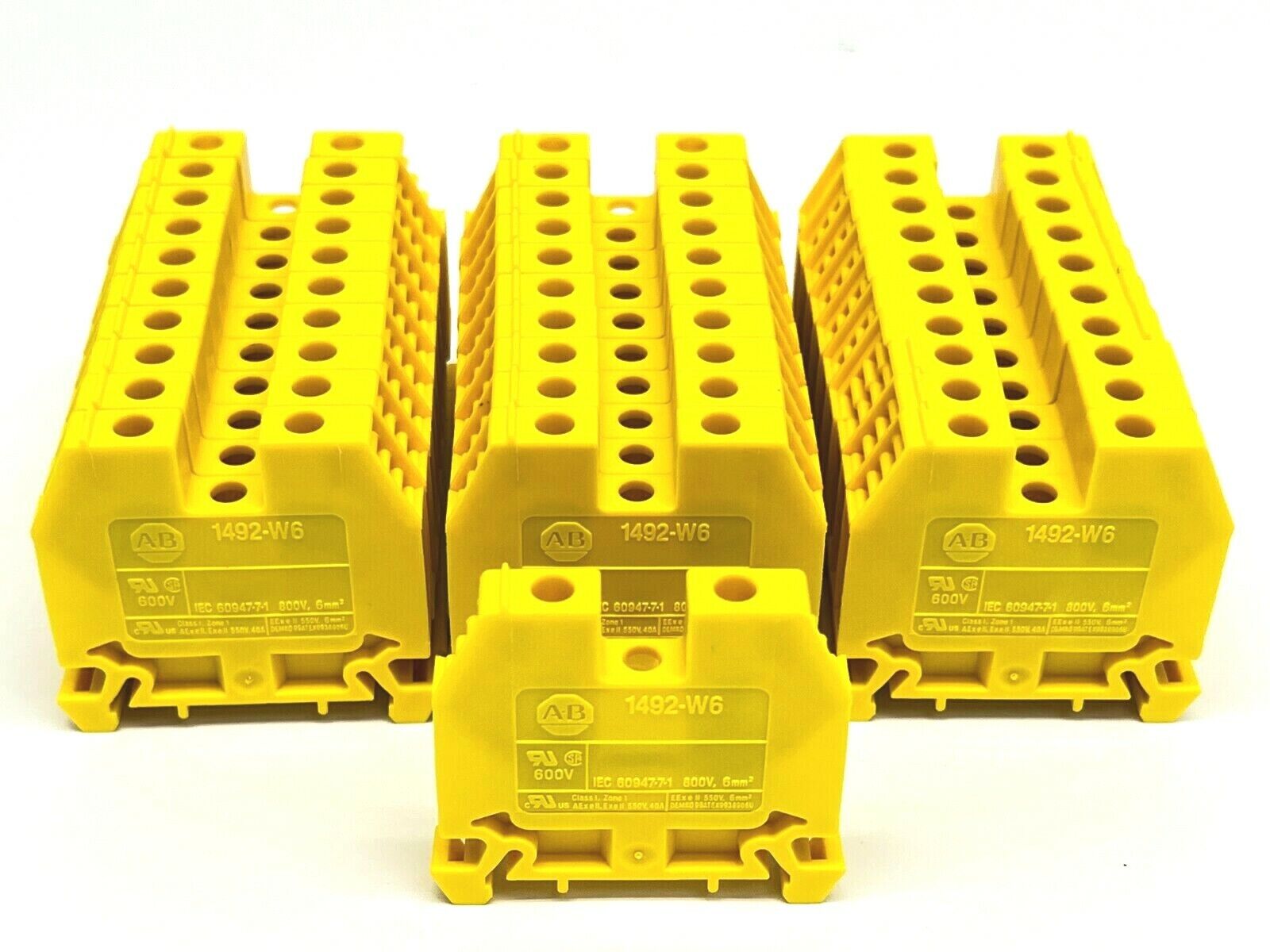 Allen Bradley 1492-W6-Y Terminal Block Yellow BOX OF 30 - Maverick Industrial Sales