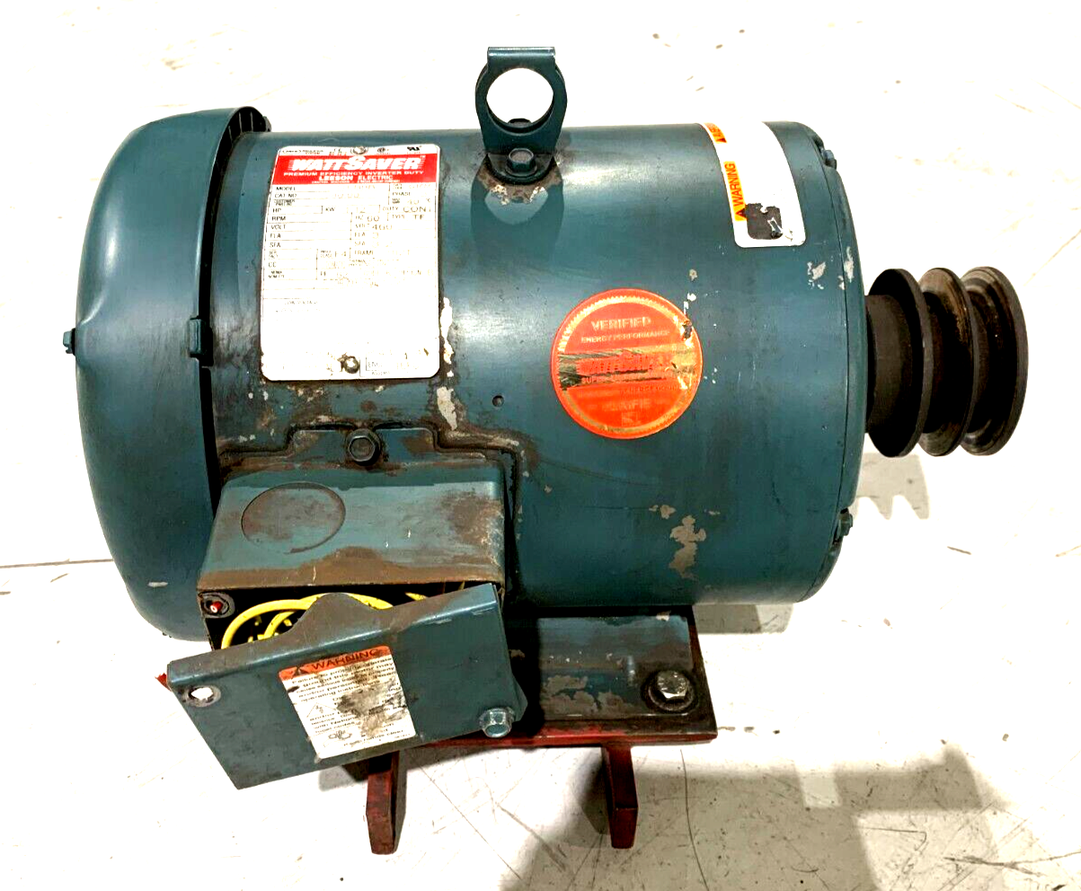 Leeson 131980.00 Watt Saver Electric Motor 1.5HP 1170RPM 3PH 60HZ 182T Code K - Maverick Industrial Sales