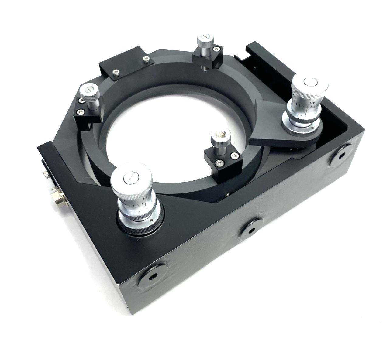 MDH-150 | OptoSigma Extra-Large Precision Gimbal Mirror Holder 150mm - New – Open box - Maverick Industrial Sales