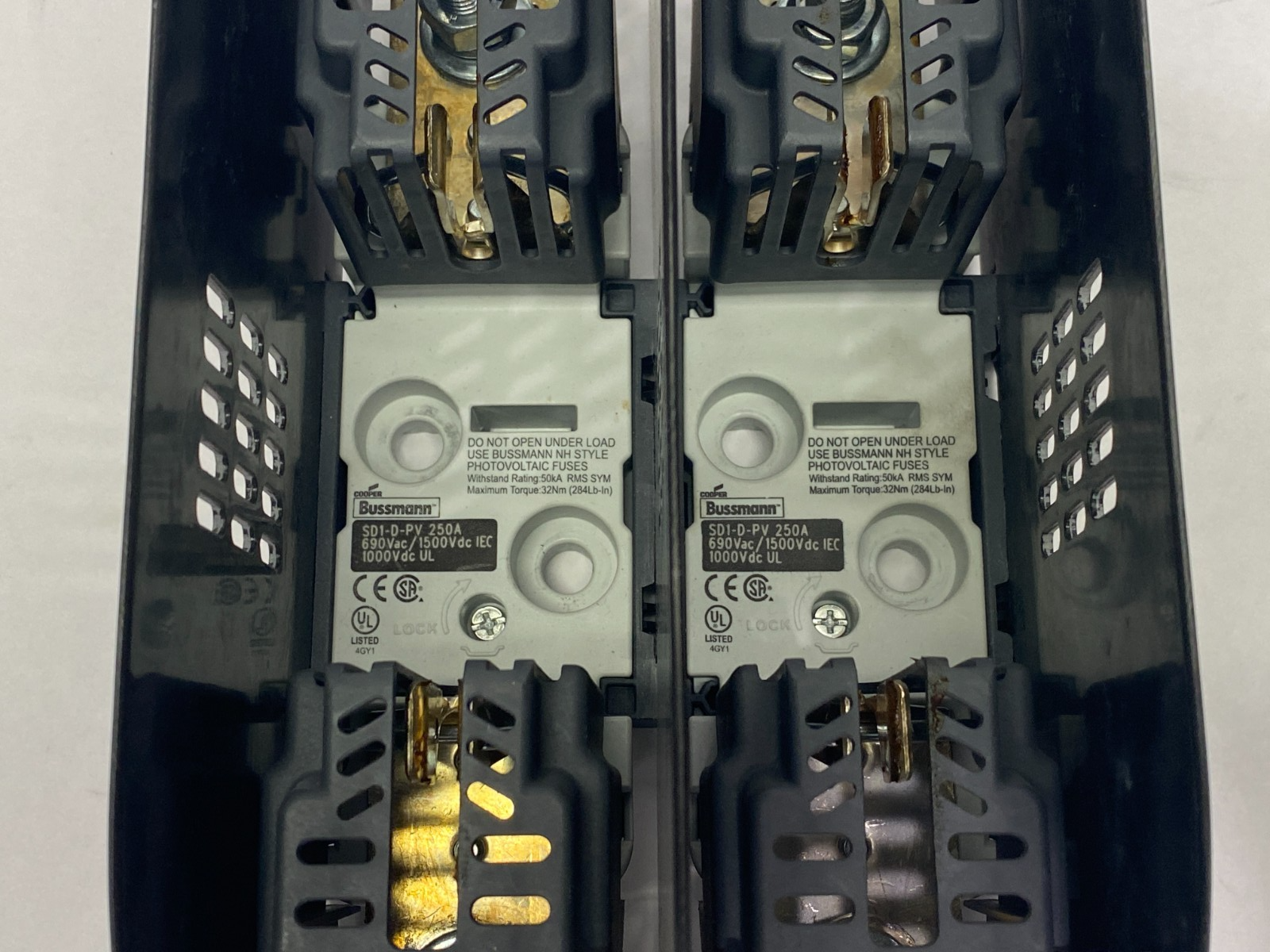 Cooper Bussmann SD1-D-PV Photovoltaic Fuse Block 250A BLOCK OF 2 - Maverick Industrial Sales