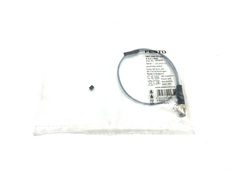 Festo SMT-10M-PS-24V-E-0,3-L-M8D Round-Slot Proximity Sensor 551375 - Maverick Industrial Sales