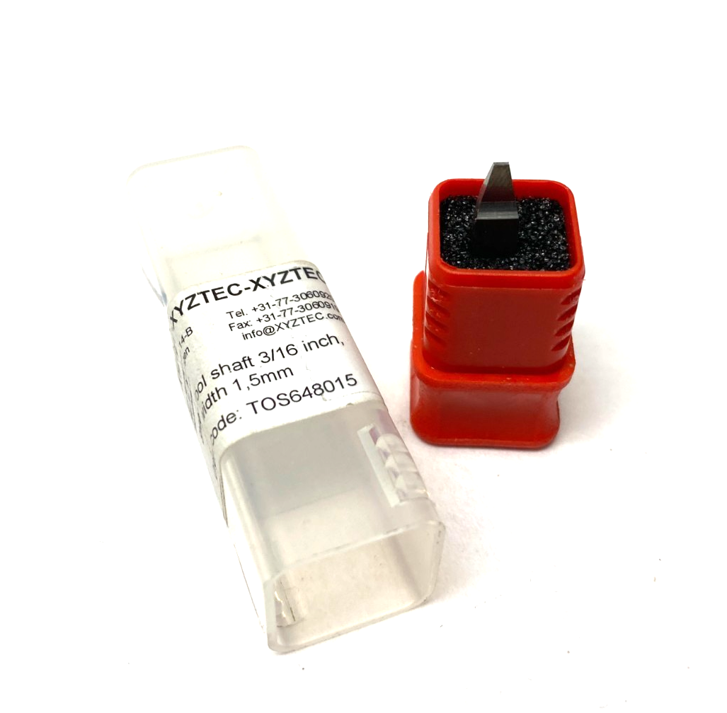 TOS648015 | xyztec Shear Tool, Shaft 3/16", Width 1.5mm - New - Maverick Industrial Sales