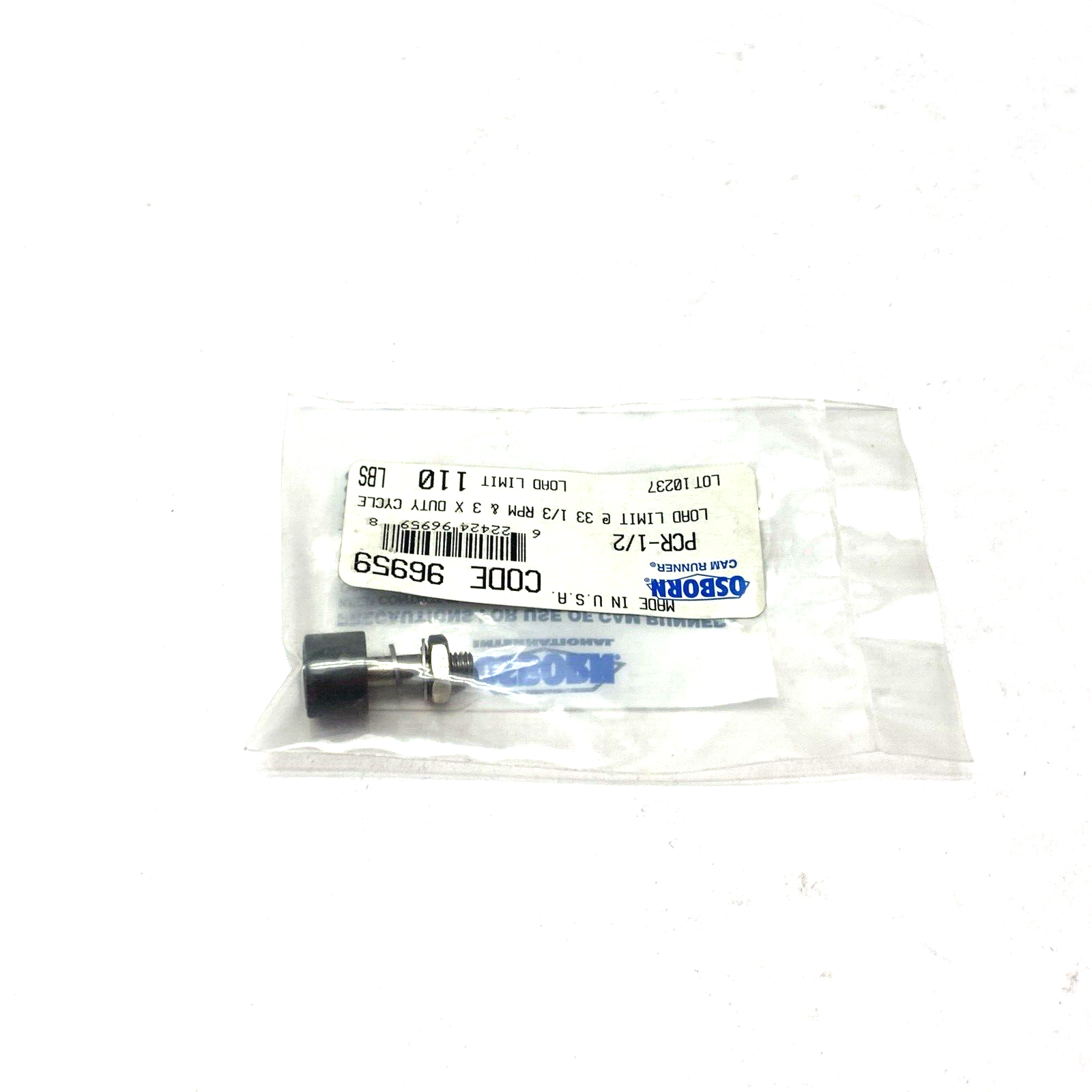 Osborn PCR-1/2 Load Runner Cam Bearing Limit 110lbs 33-1/3 RPM & 3X Duty Cycle - Maverick Industrial Sales