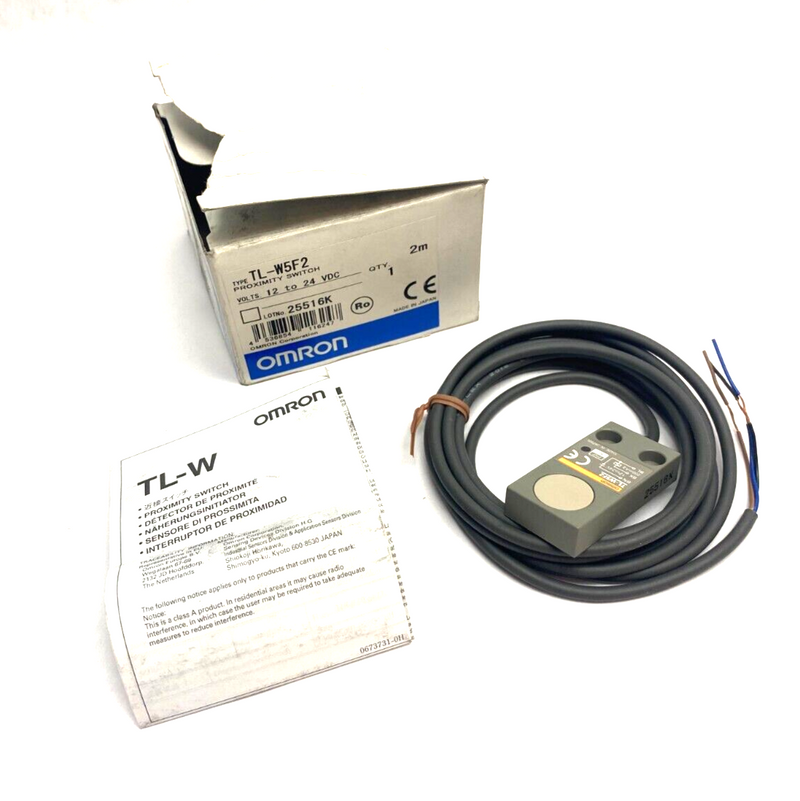 Omron TL-W5F2 Inductive Proximity Switch Sensor 12~24VDC - Maverick Industrial Sales