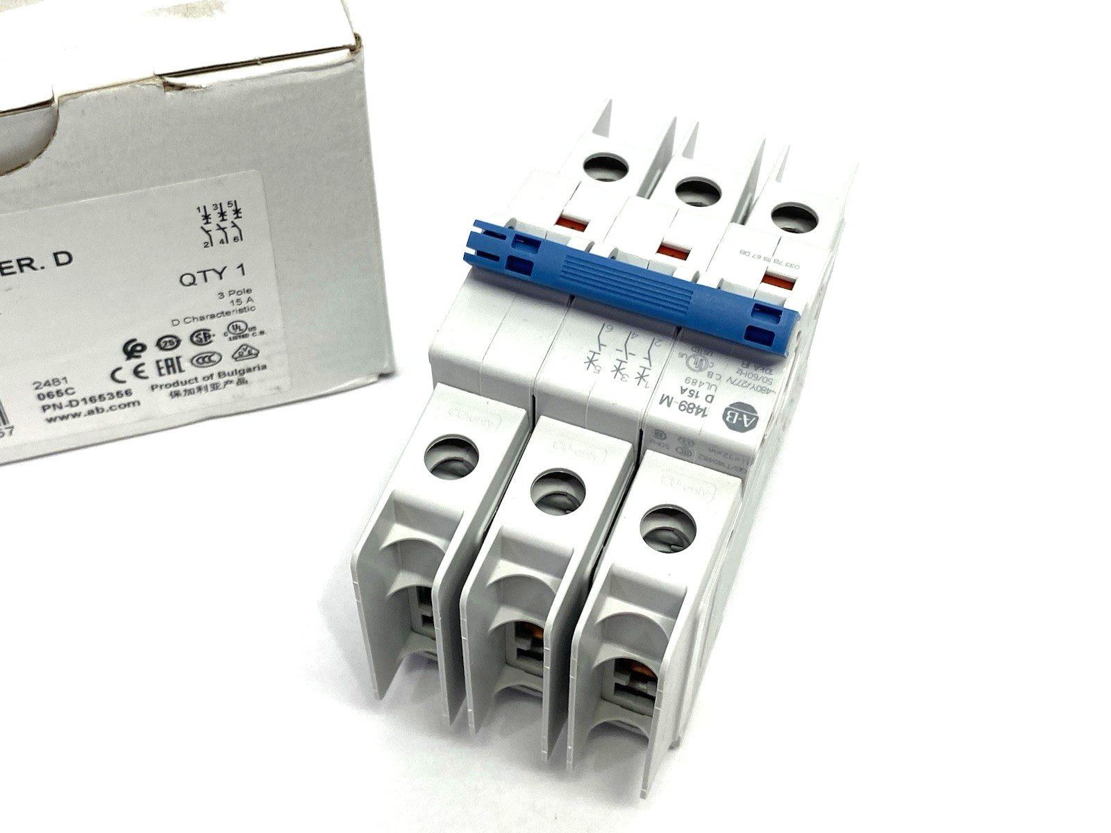 1489-M3D150 | Allen Bradley Ser. D Circuit Breaker 3-Pole 15A - New Other - Maverick Industrial Sales