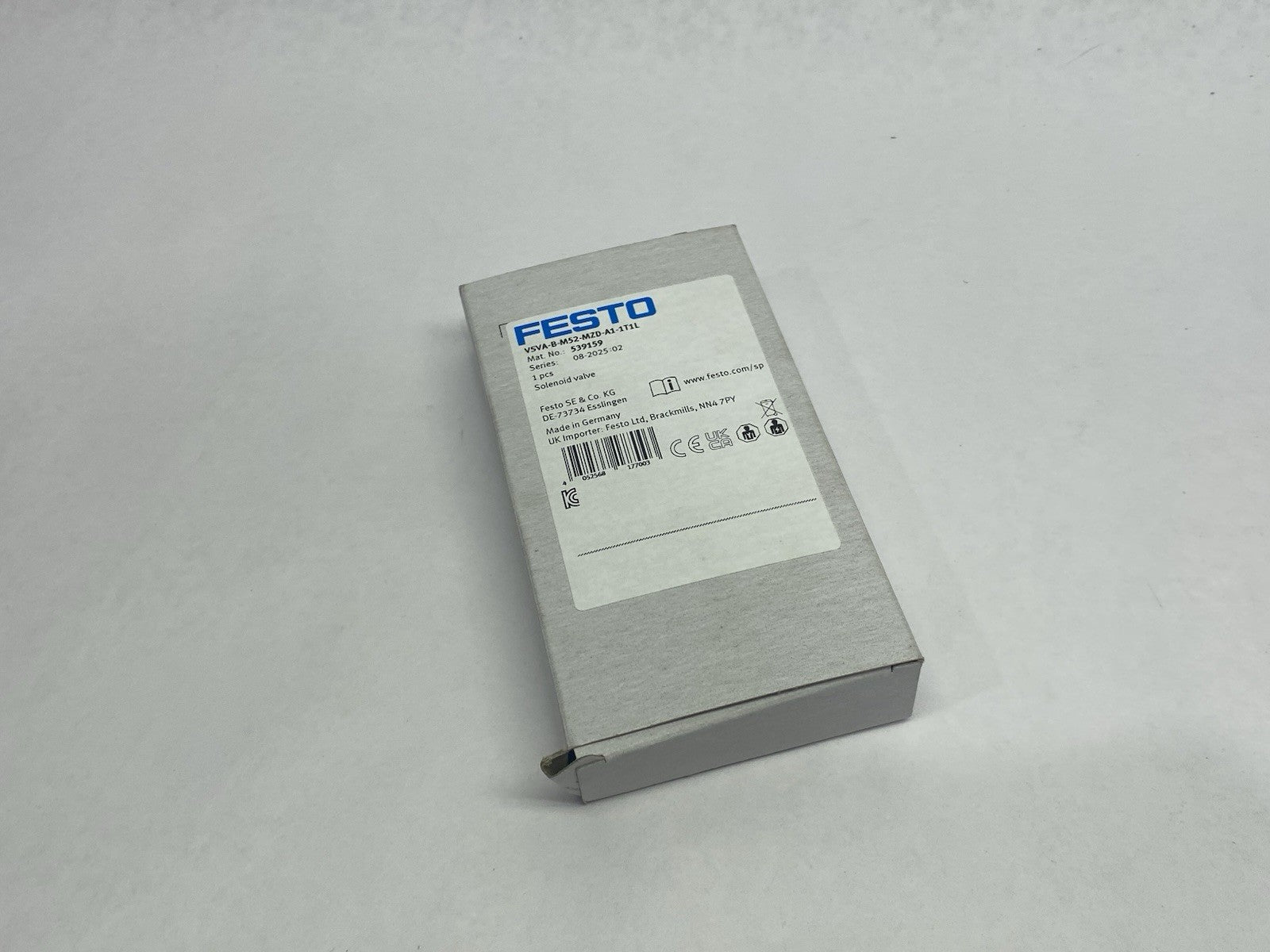VSVA-B-M52-MZD-A1-1T1L | Festo Pneumatic Solenoid Valve 5/2 Monostable 539159 - New – Open box - Maverick Industrial Sales