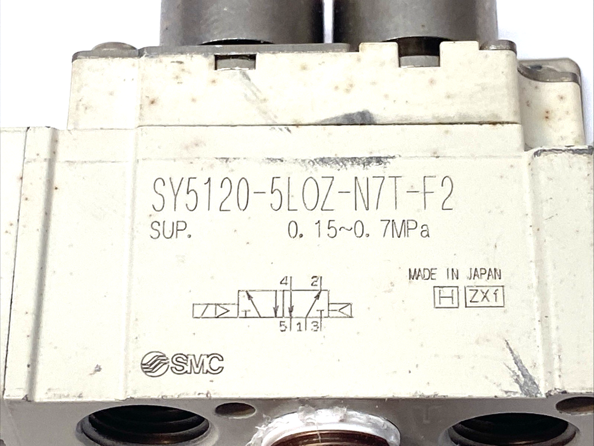 SY5120-5LOZ-N7T-F2 | SMC Single Solenoid Valve - Used - Maverick Industrial Sales