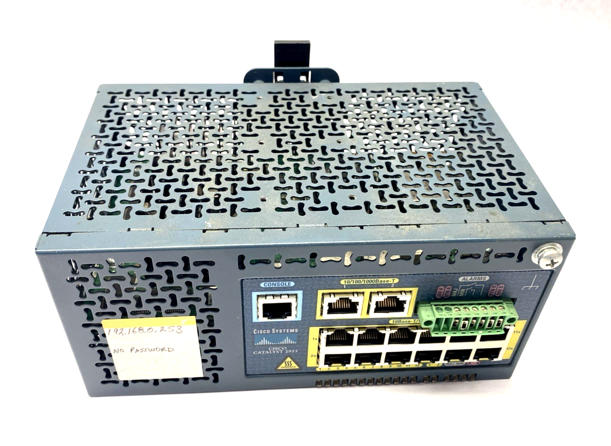 Cisco WS-C2955T-12 Catalyst 2955 Series Industrial Network Switch 12-Port - Maverick Industrial Sales