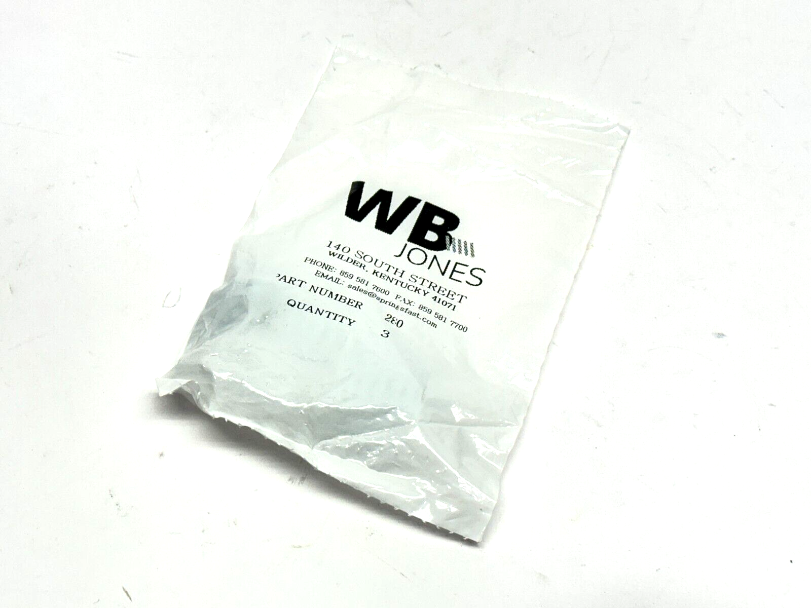 WB Jones 280 Music Wire Compression Spring 1" L 0.625" OD 0.120" Dia PKG OF3 - New - Maverick Industrial Sales