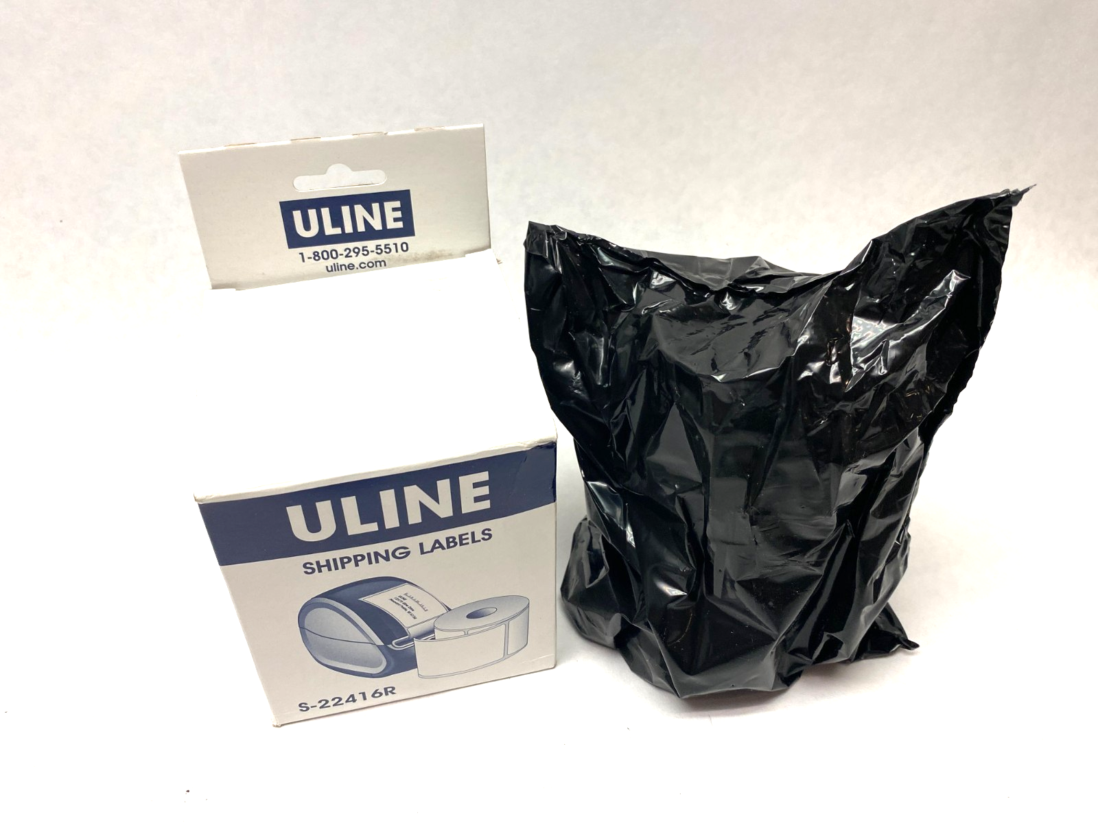 ULINE S-22416R Red Mini Printer Labels 4 x 6" ROLL OF 220 - Maverick Industrial Sales