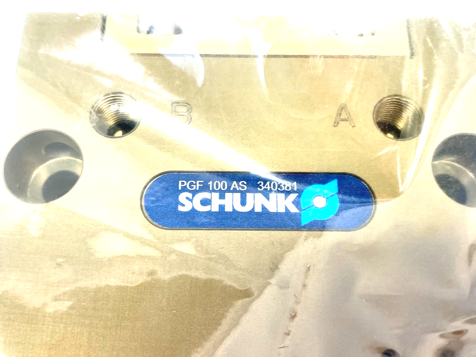 Schunk 0340381 Universal Gripper 23.5mm Stroke Per Jaw Size: 100, PGF 100-AS - Maverick Industrial Sales