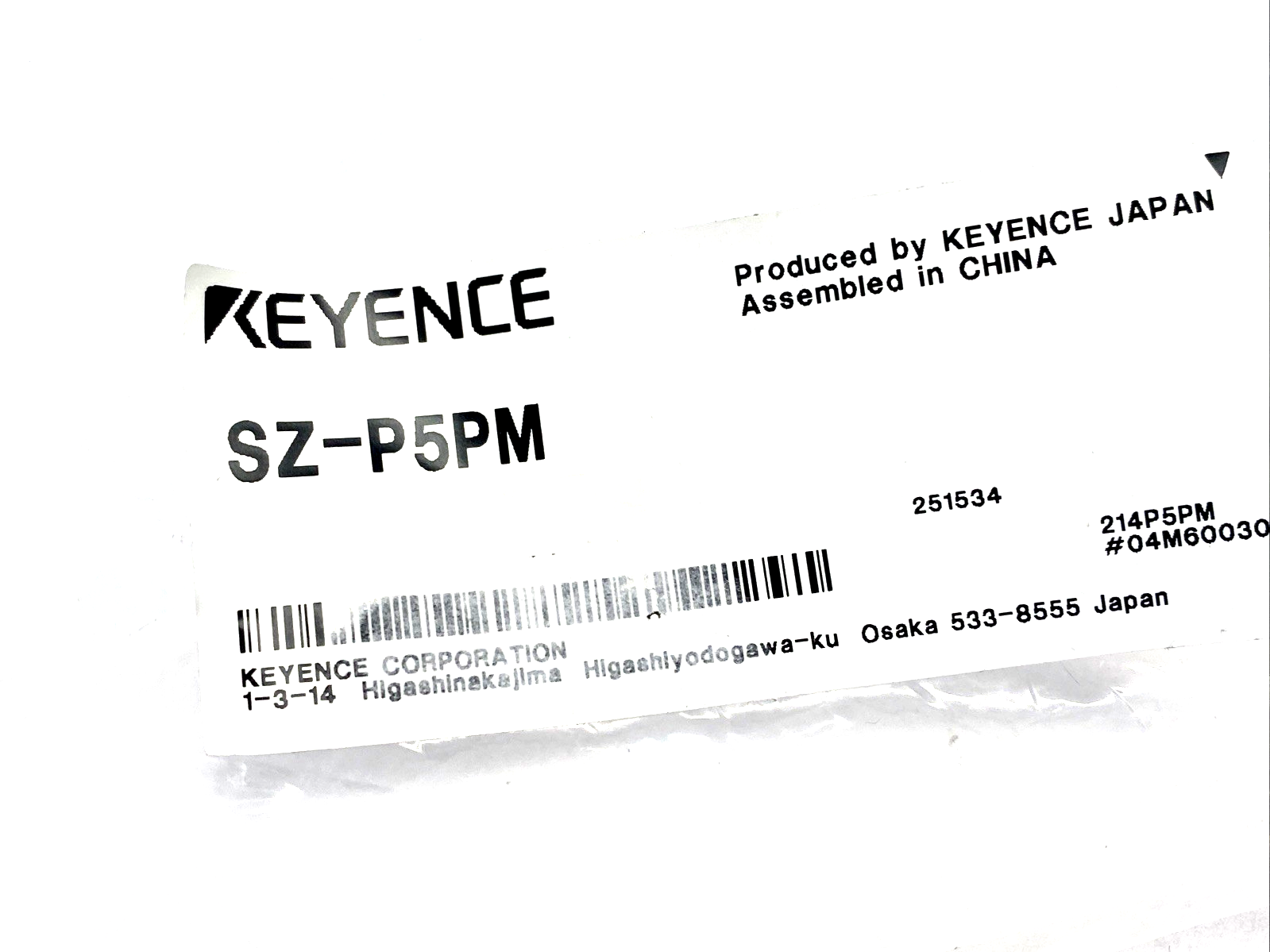 Keyence SZ-P5PM Output Cable, 5m, PNP For SZ-04M/16V - Maverick Industrial Sales