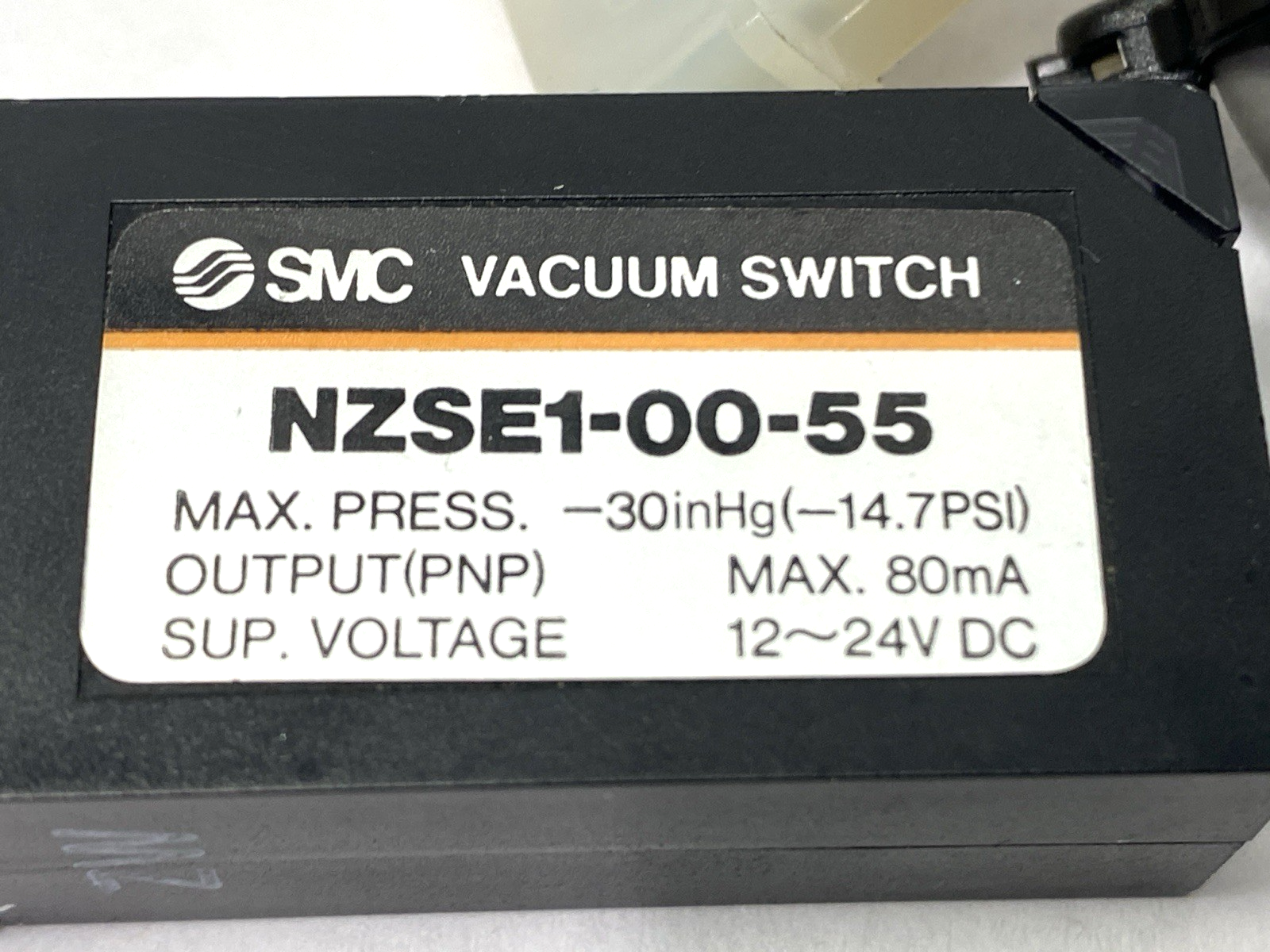 NZSE1-00-55 | SMC Vacuum Switch 12-24VDC - Used - Maverick Industrial Sales