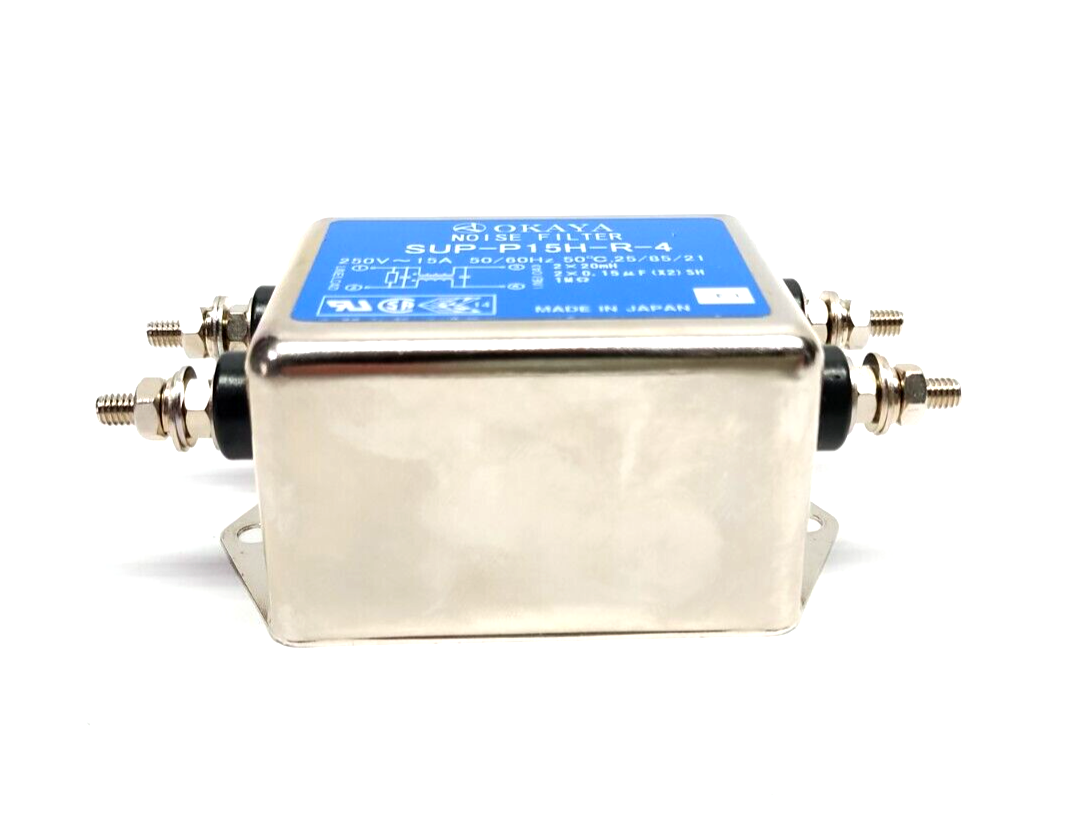 Okaya SUP-P15H-R-4 Noise Filter 250V 15A - Maverick Industrial Sales