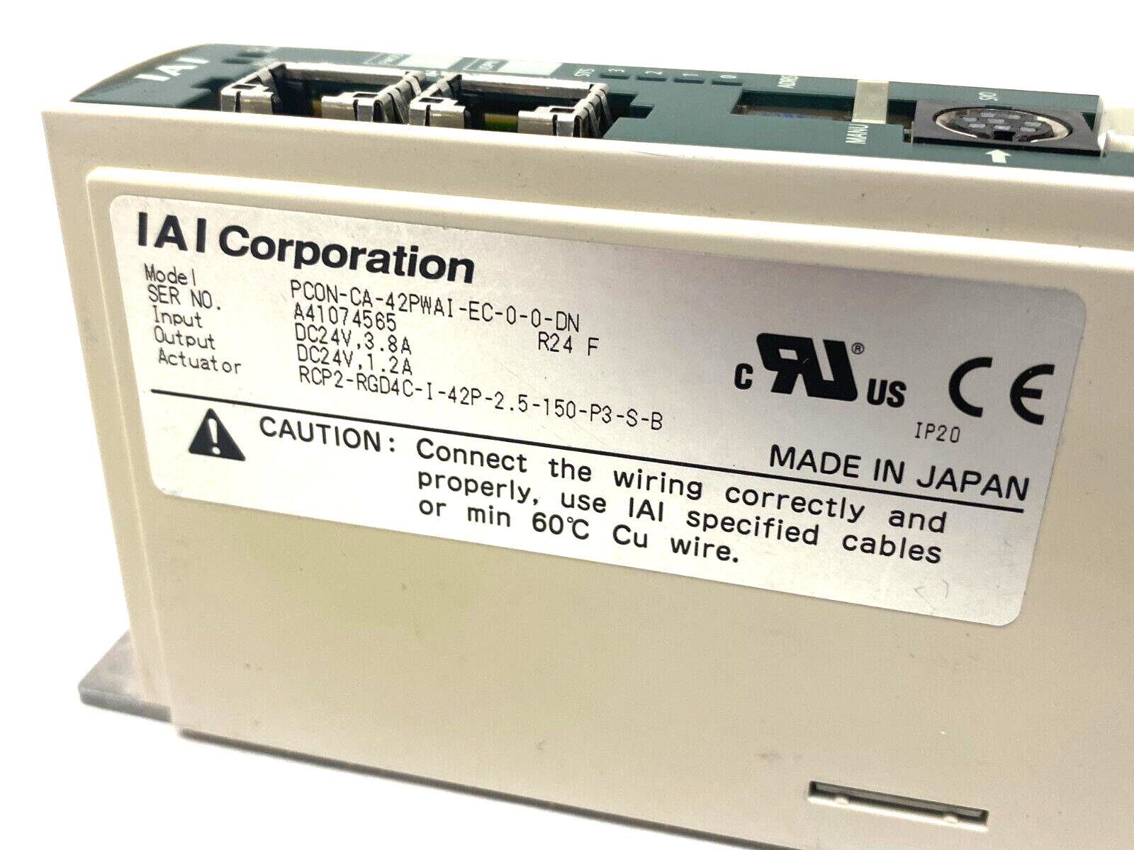 IAI PCON-CA-42PWAI-EC-0-0-DN Intelligent Actuator Controller 24VDC - Maverick Industrial Sales