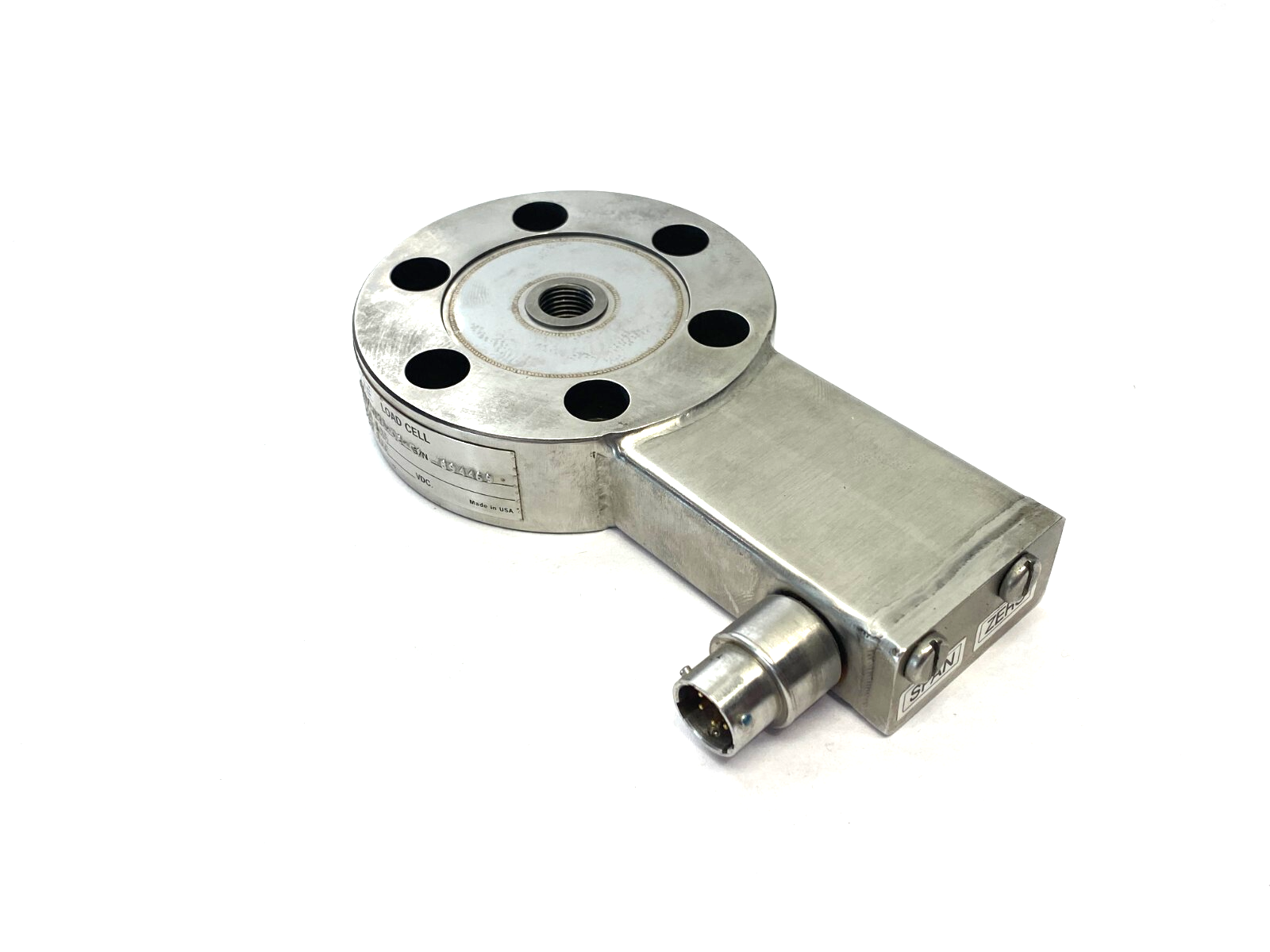 Sensotec 41A/B086-02-01 Low-Profile Precision Load Cell 2000lbs Range - Maverick Industrial Sales