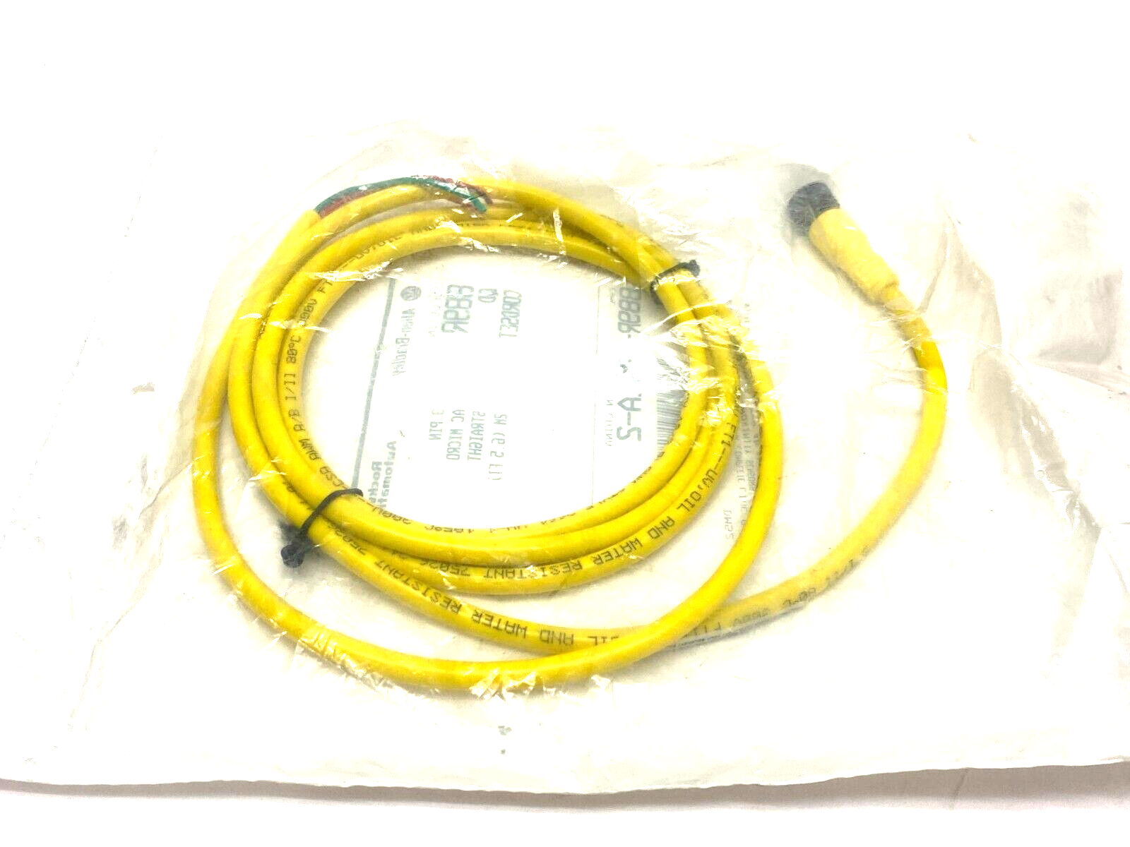 Allen Bradley 889R-F3AEA-2 Ser. B Straight AC Micro Cordset 3-Pin Female, 2m - Maverick Industrial Sales