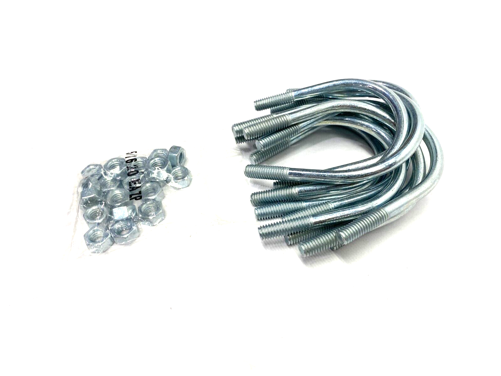Chicago Hardware 50065 4 U-Bolts for 2" Pipe, 5/16" x 2-1/2" x 3-3/16" BOX OF 10 - Maverick Industrial Sales